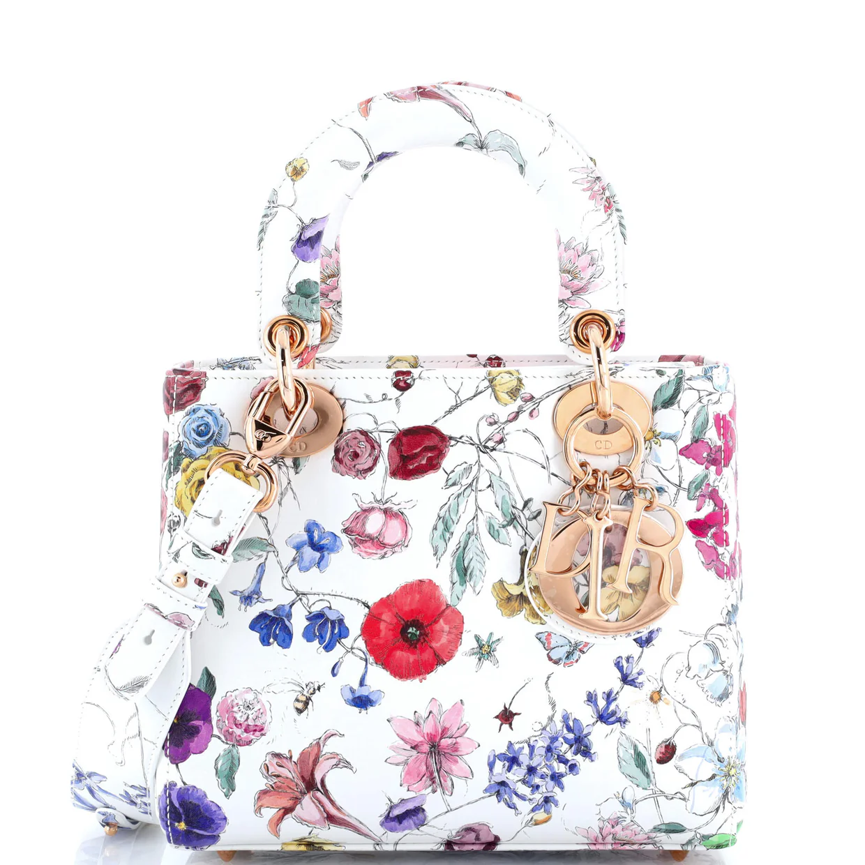 My ABCDior Lady Dior Bag Printed Leather Small - Deep Luxury
