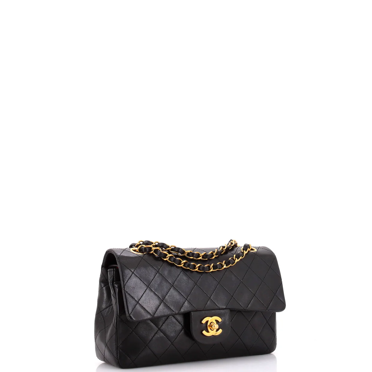 Vintage Classic Double Flap Bag Quilted Lambskin Small - Deep Luxury