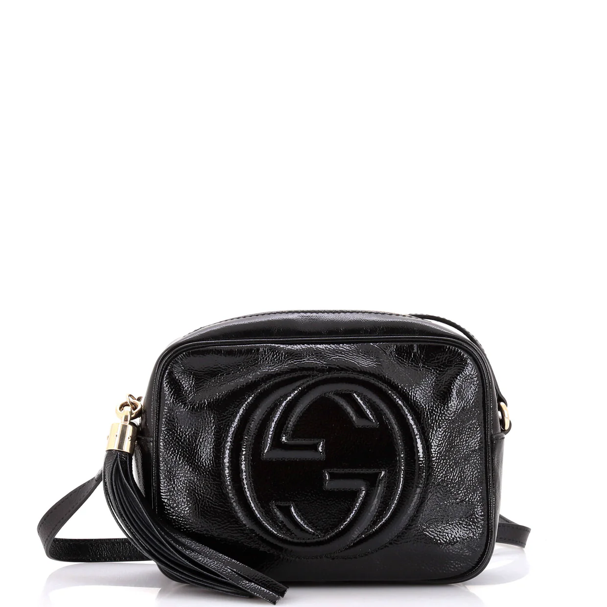 Soho Disco Crossbody Bag Patent Small - Deep Luxury