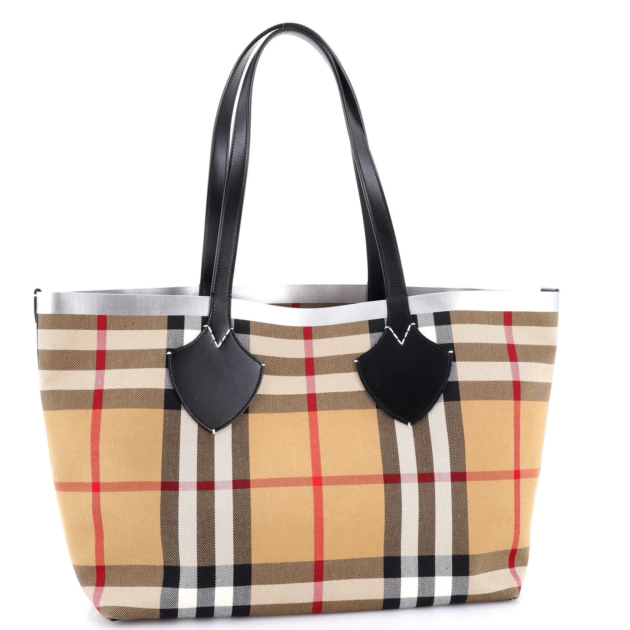 Reversible Giant Tote Vintage Check Canvas Large - Deep Luxury