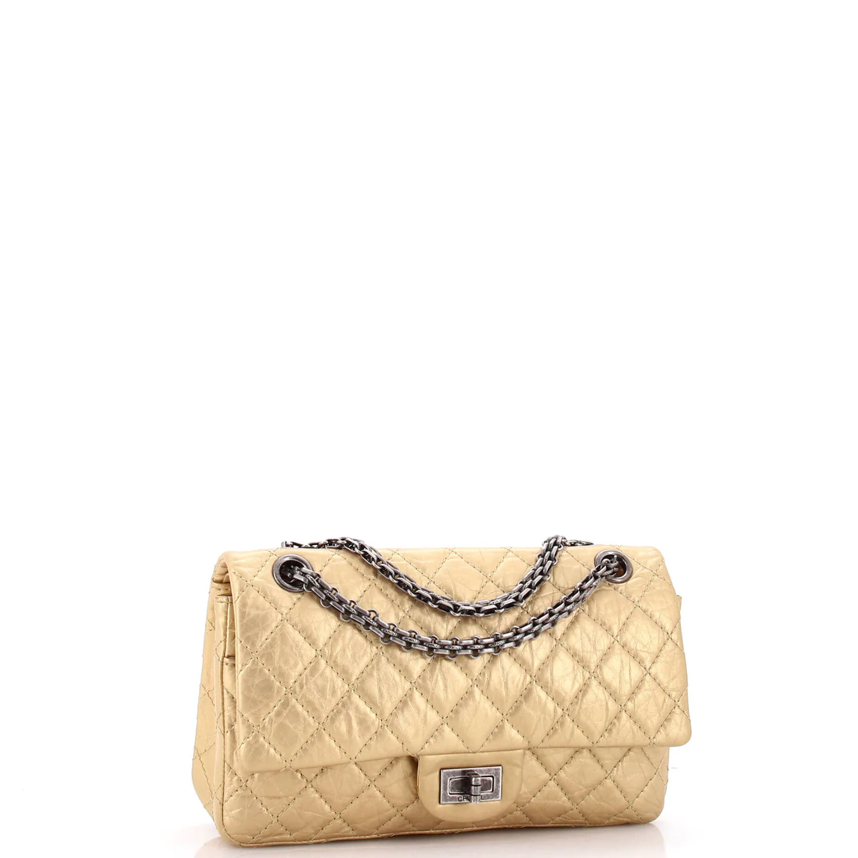 Reissue 2.55 Flap Bag Quilted Aged Calfskin 225 - Deep Luxury