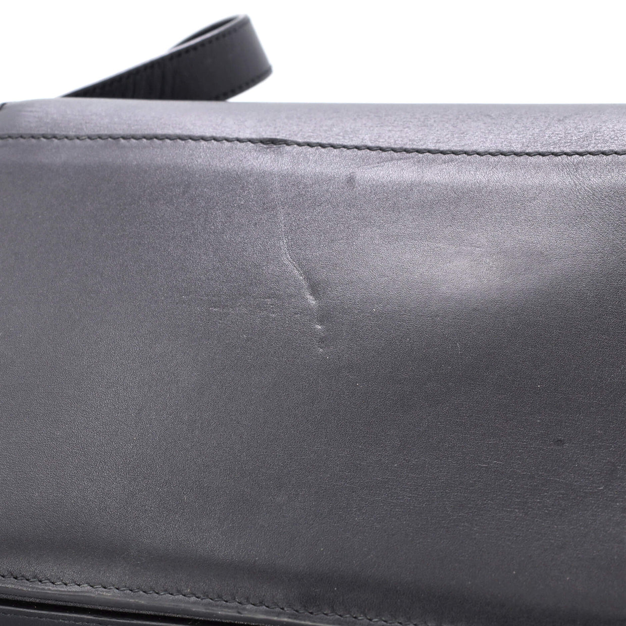 Fermoir Flap Satchel Bag Leather - Deep Luxury