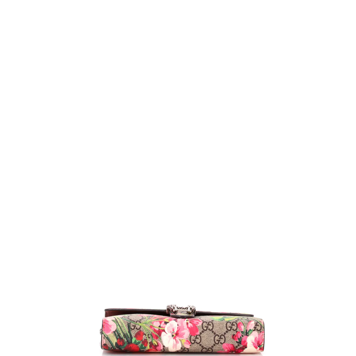 Dionysus Chain Wallet Blooms Print GG Coated Canvas Small - Deep Luxury
