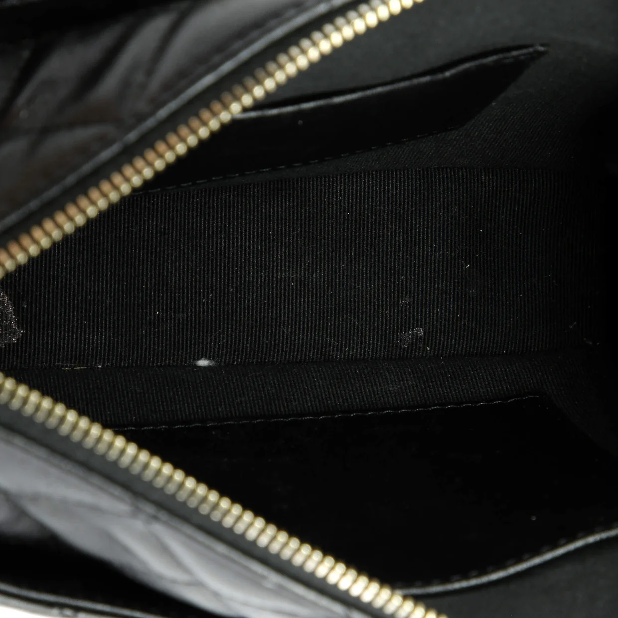 CC Front Pocket Zip Clutch with Chain Quilted Lambskin Large - Deep Luxury