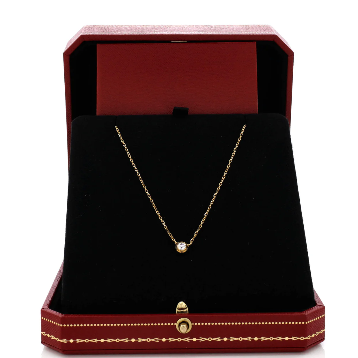 D'Amour Pendant Necklace 18K Rose Gold with Diamond Large - Deep Luxury