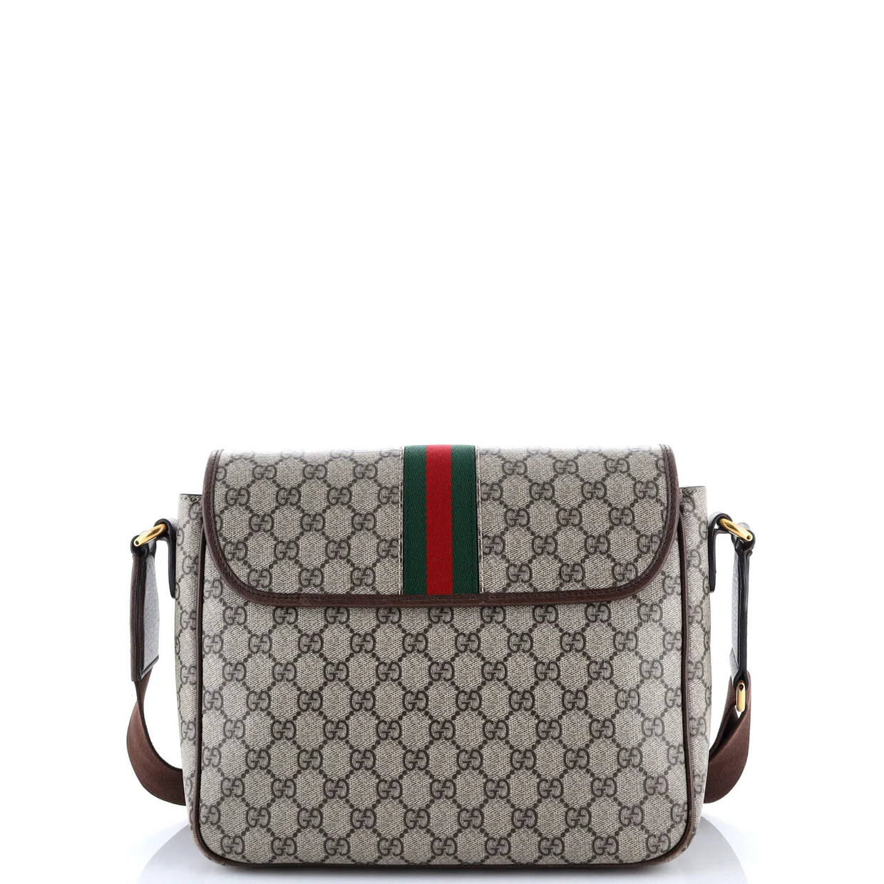 Ophidia Flap Messenger Bag GG Coated Canvas Medium - Deep Luxury