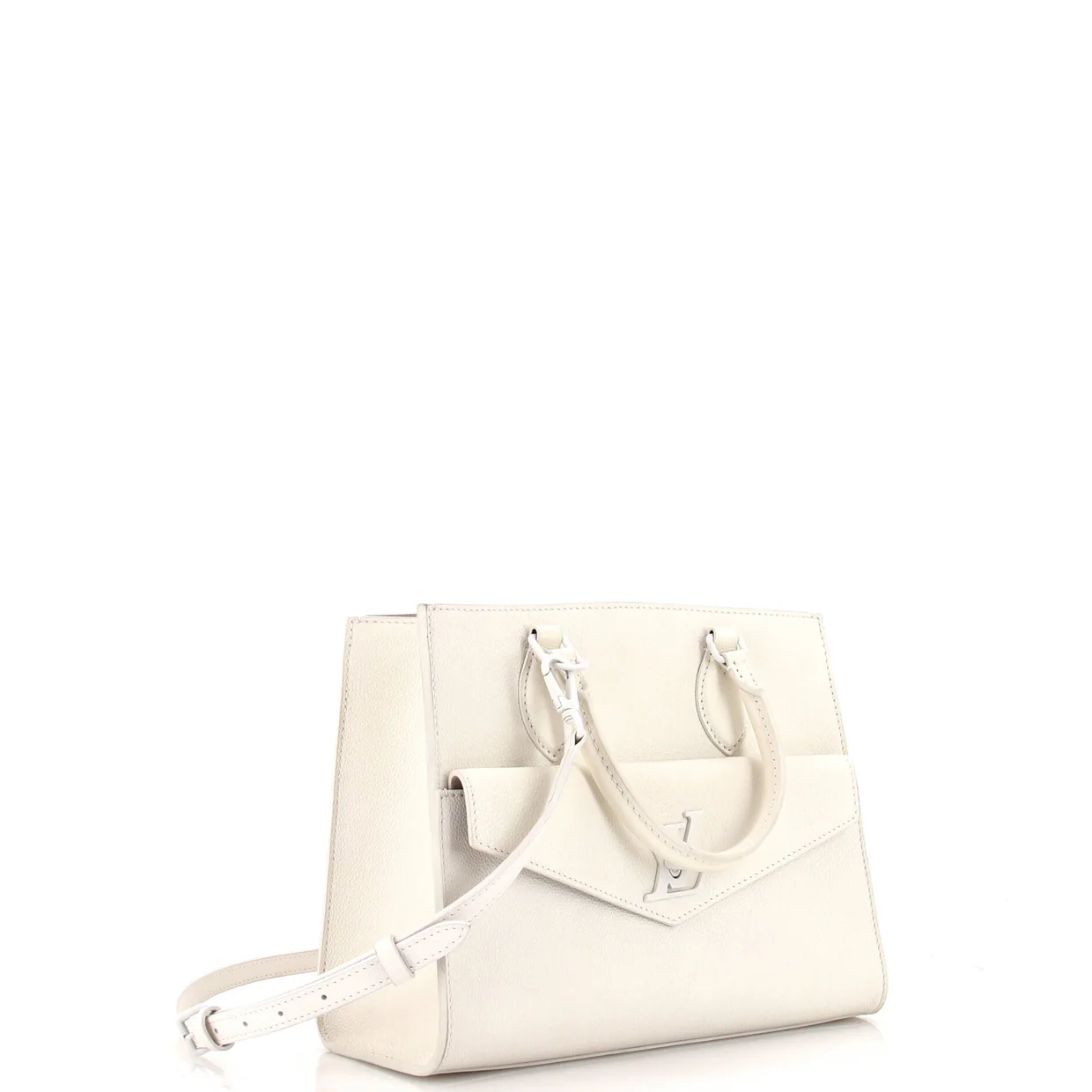 Lockme Monochrome Tote Leather PM - Deep Luxury