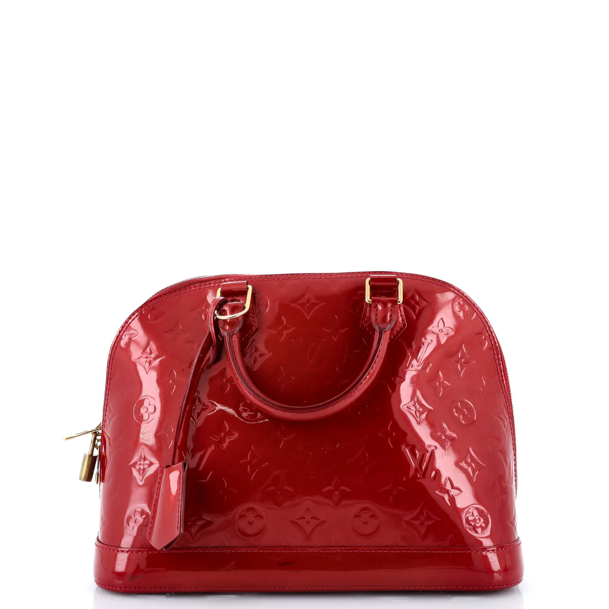 Alma Handbag Monogram Vernis PM - Deep Luxury