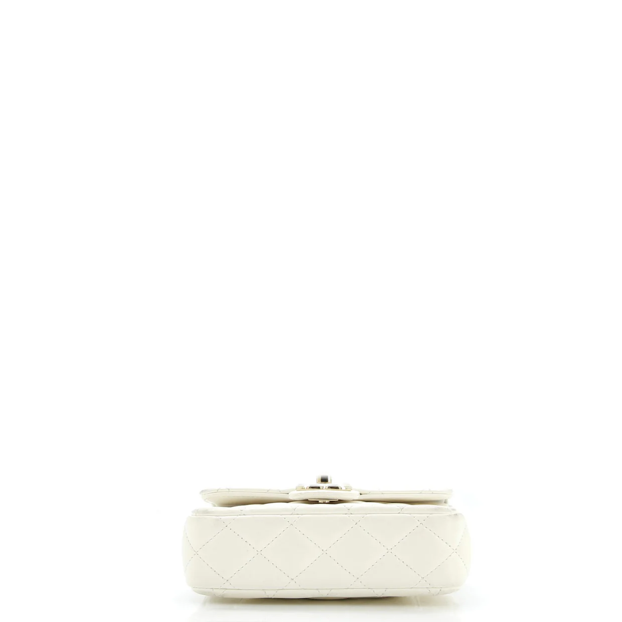 Coco de Toi Heart Chain Square Flap Bag Quilted Lambskin Mini - Deep Luxury