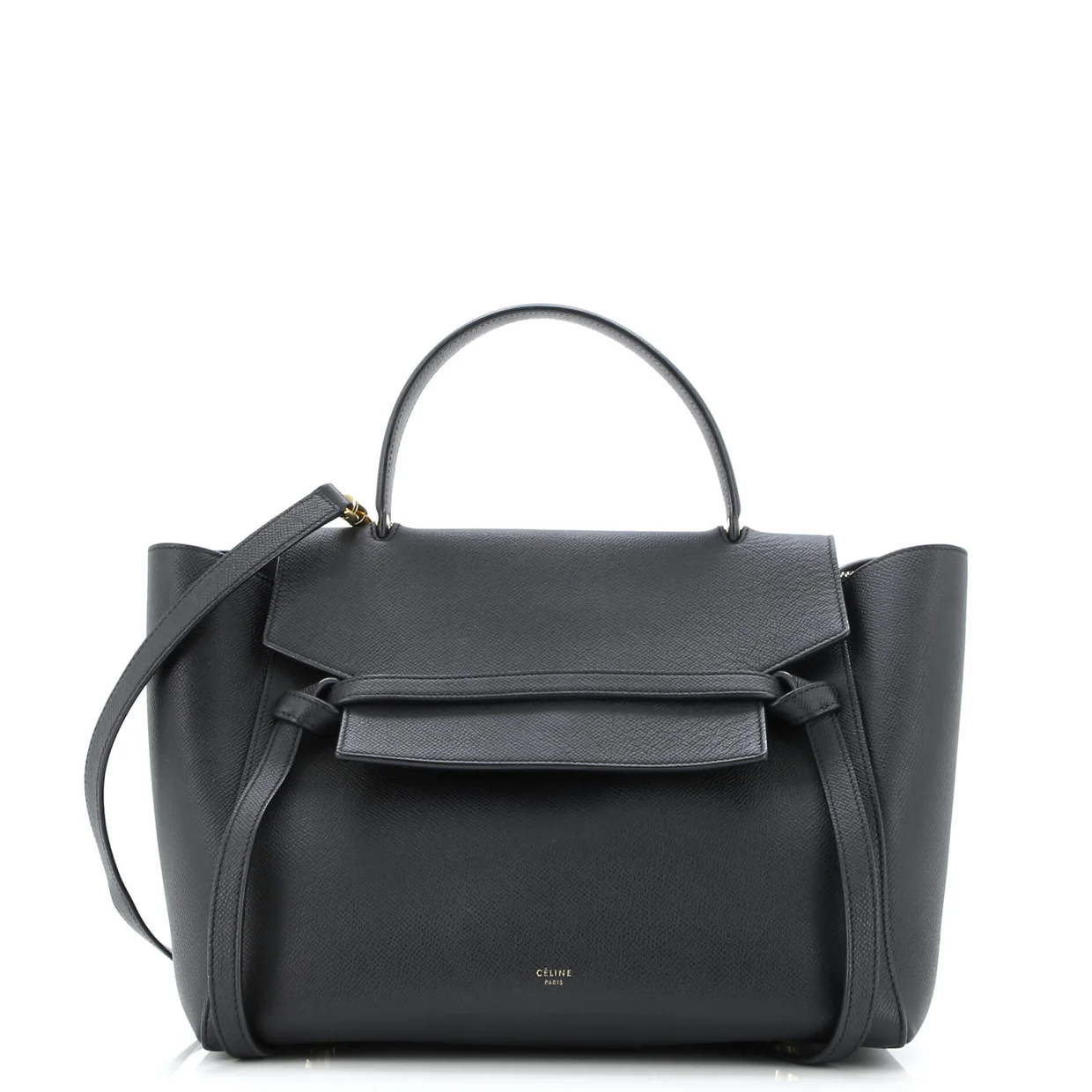 Belt Bag Textured Leather Mini - Deep Luxury