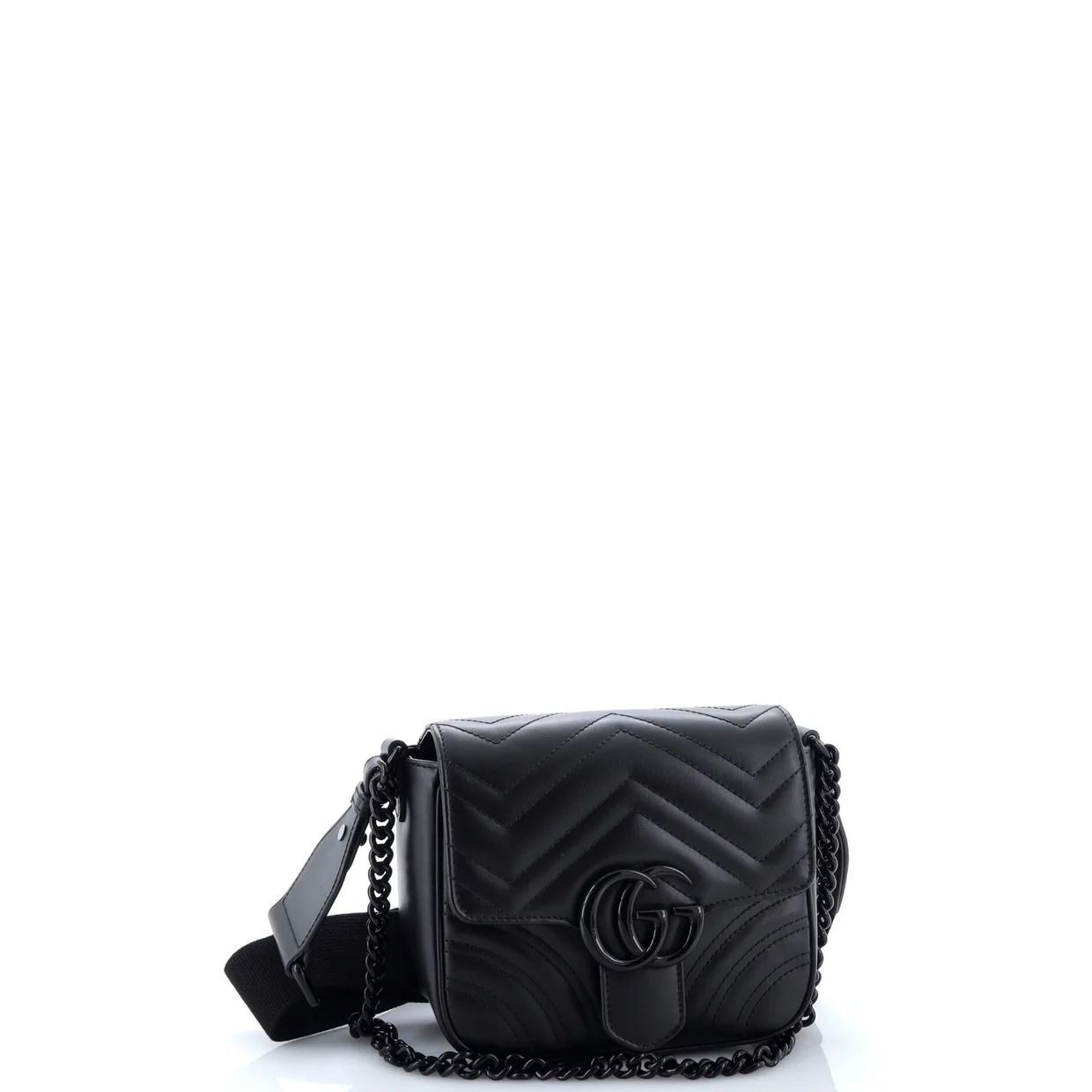 GG Marmont Convertible Flap Shoulder Bag Matelasse Leather Mini - Deep Luxury