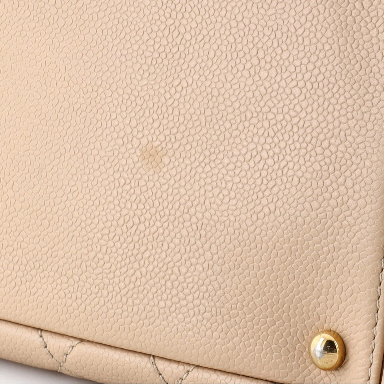 Petite Timeless Tote Quilted Caviar - Deep Luxury