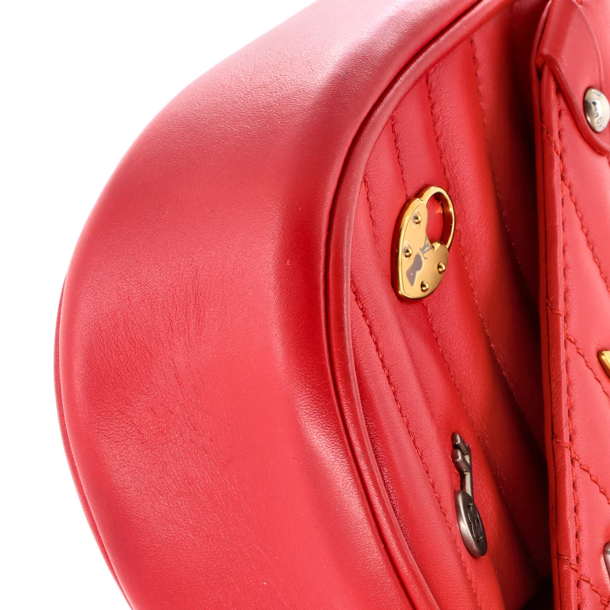 New Wave Chain Bag Limited Edition Love Lock Quilted Leather PM - Deep Luxury