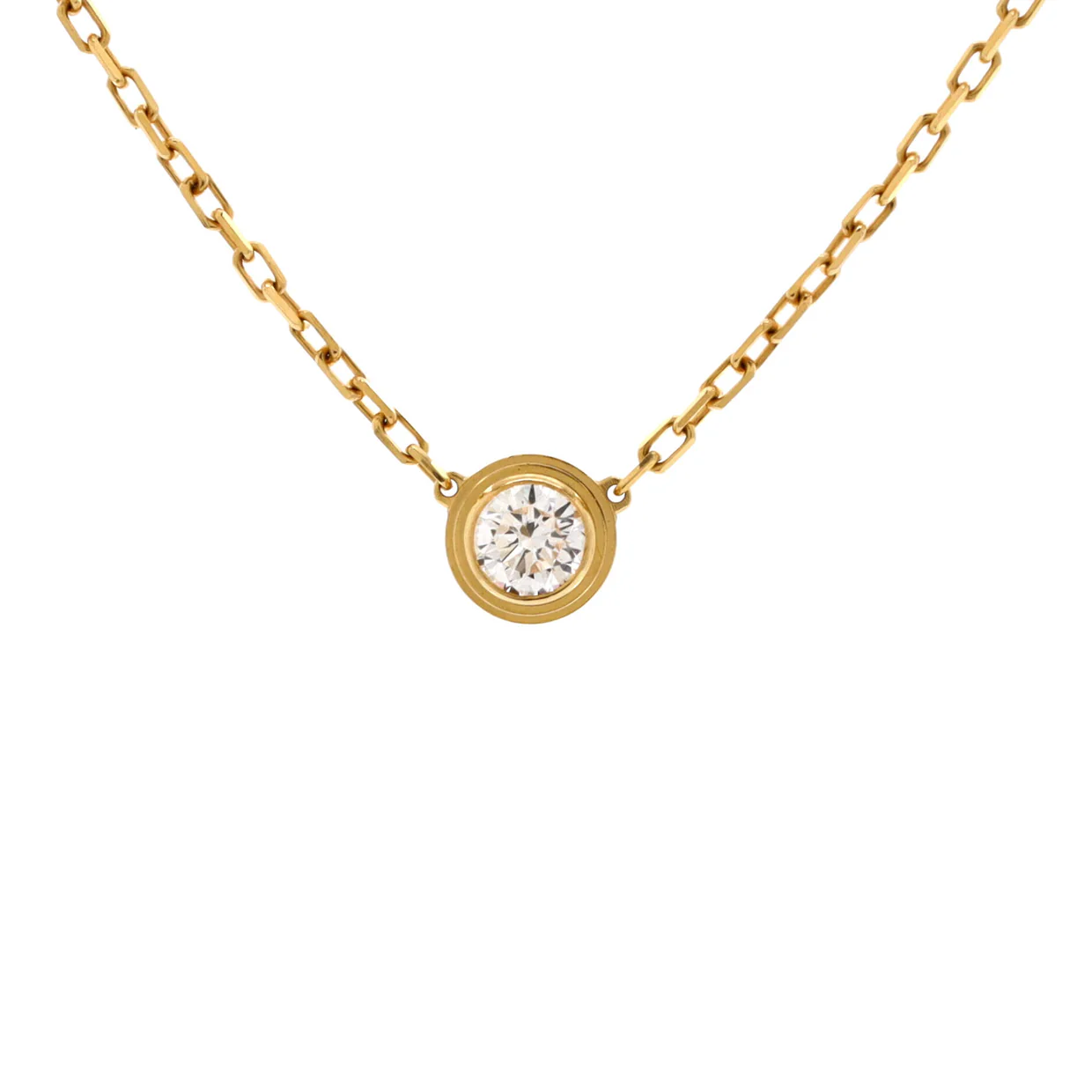 D'Amour Pendant Necklace 18K Rose Gold with Diamond Large - Deep Luxury