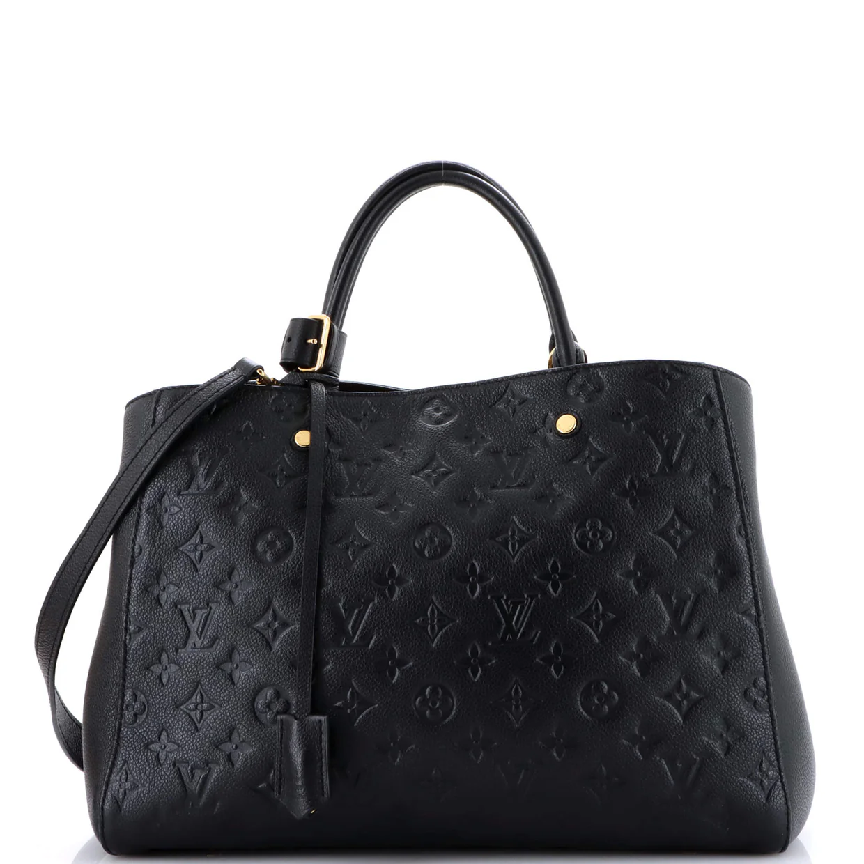 Montaigne Handbag Monogram Empreinte Leather GM - Deep Luxury