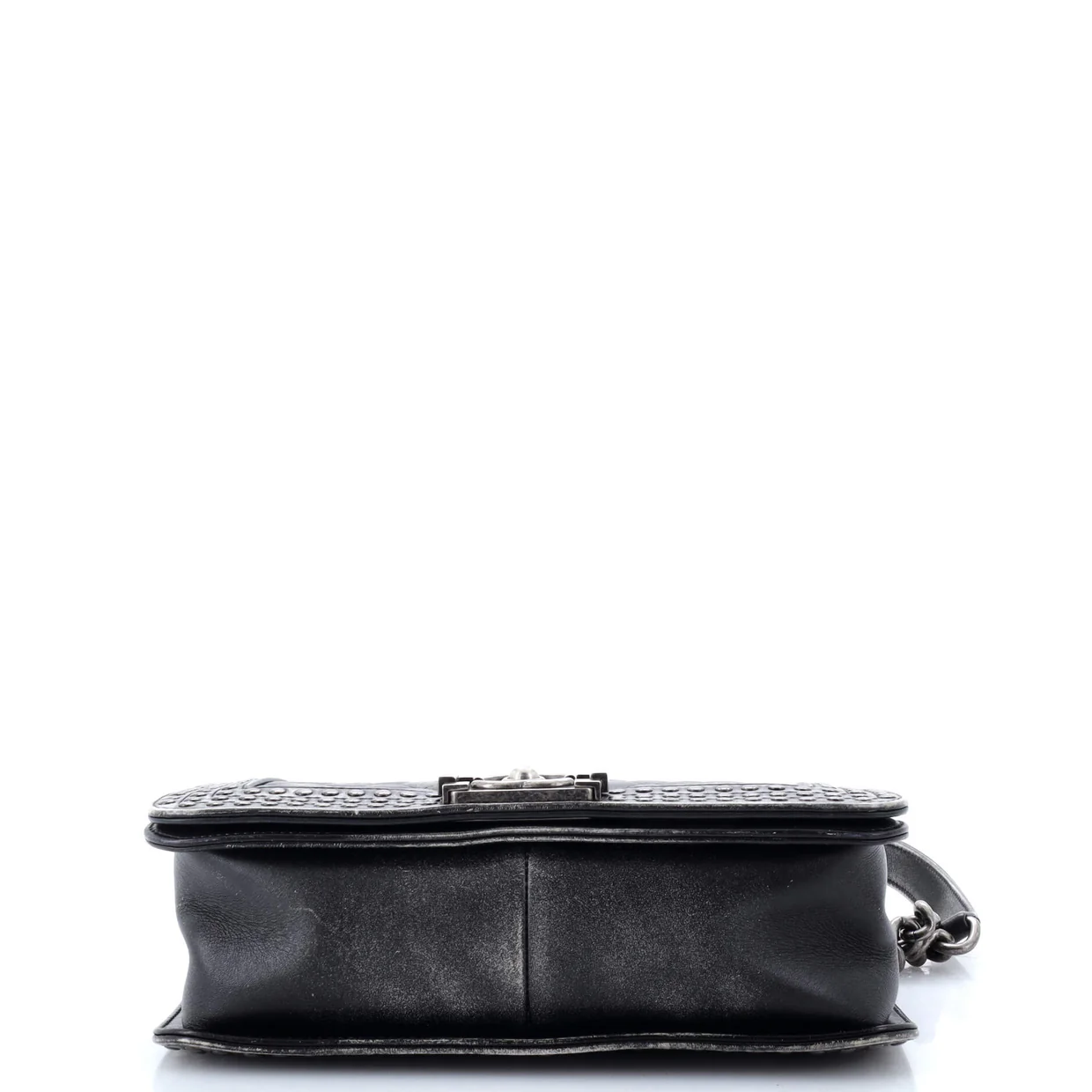 Paris-Dallas Boy Flap Bag Studded Quilted Distressed Calfskin Old Medium - Deep Luxury