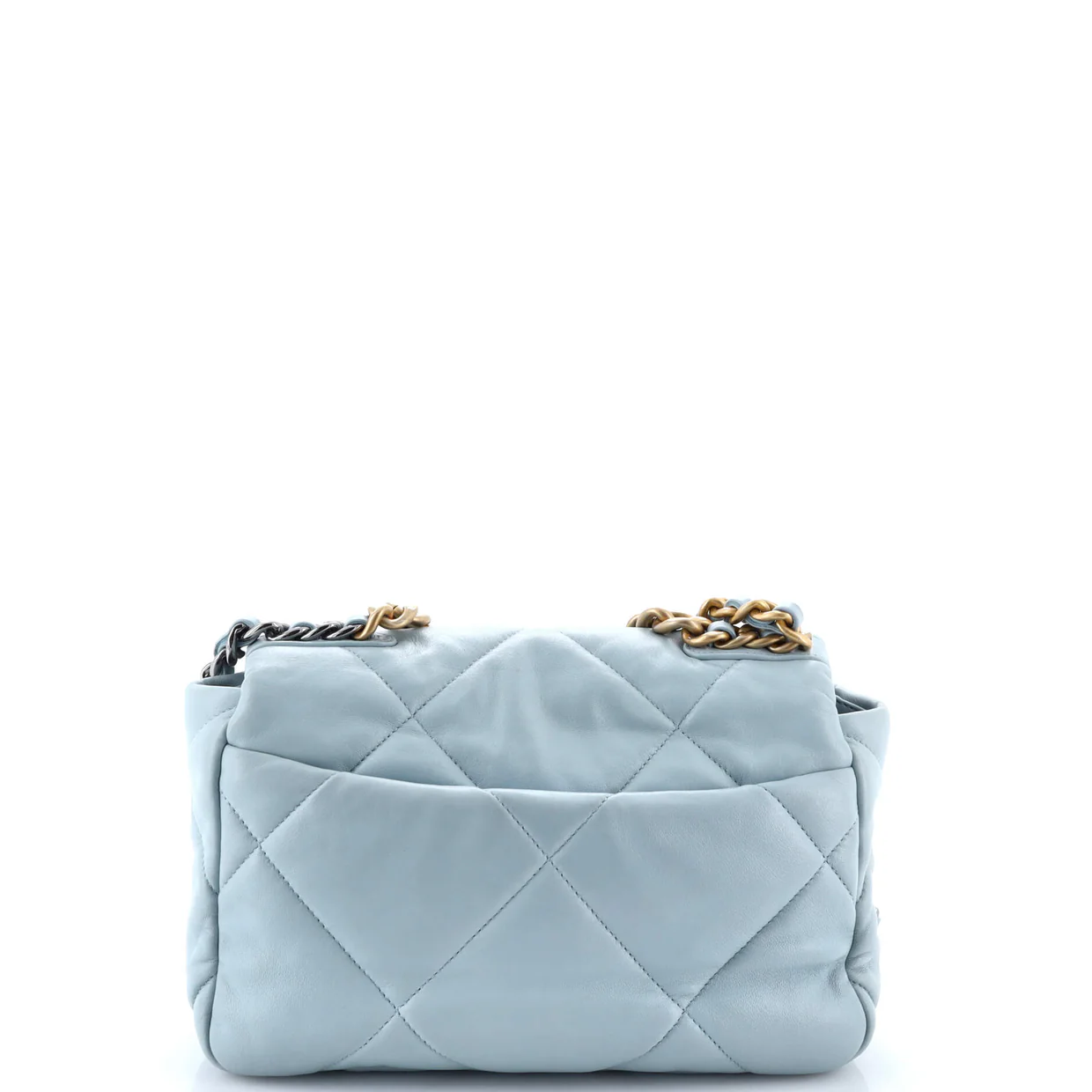 19 Flap Bag Quilted Leather Medium - Deep Luxury