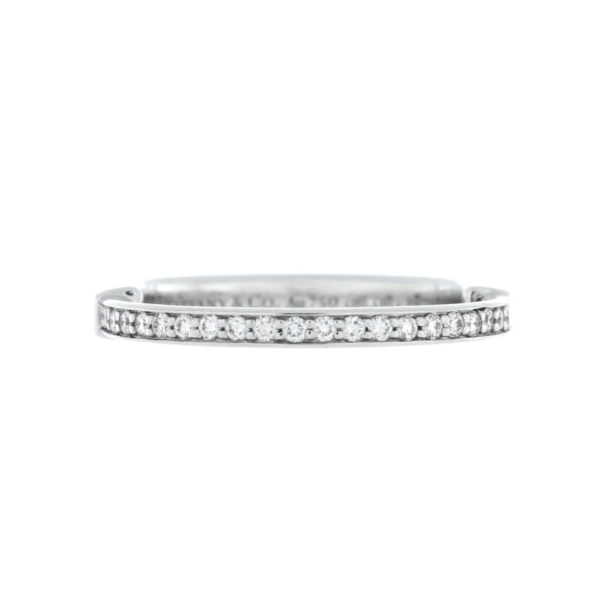 Lock Ring 18K White Gold with Diamonds - Deep Luxury