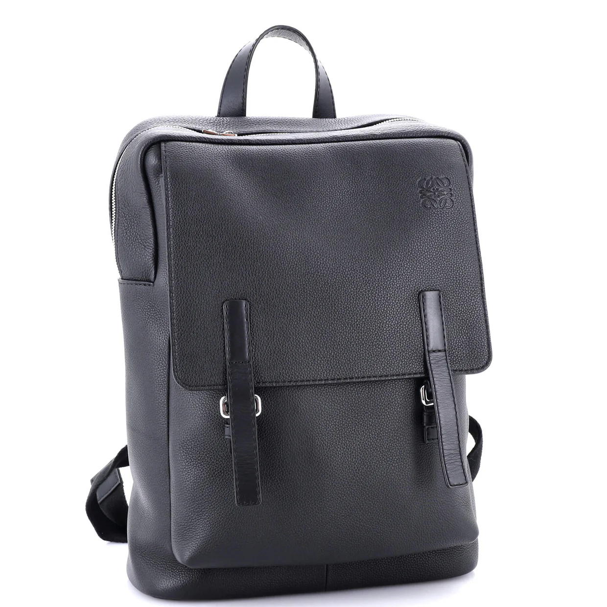 Military Backpack Leather Medium - Deep Luxury