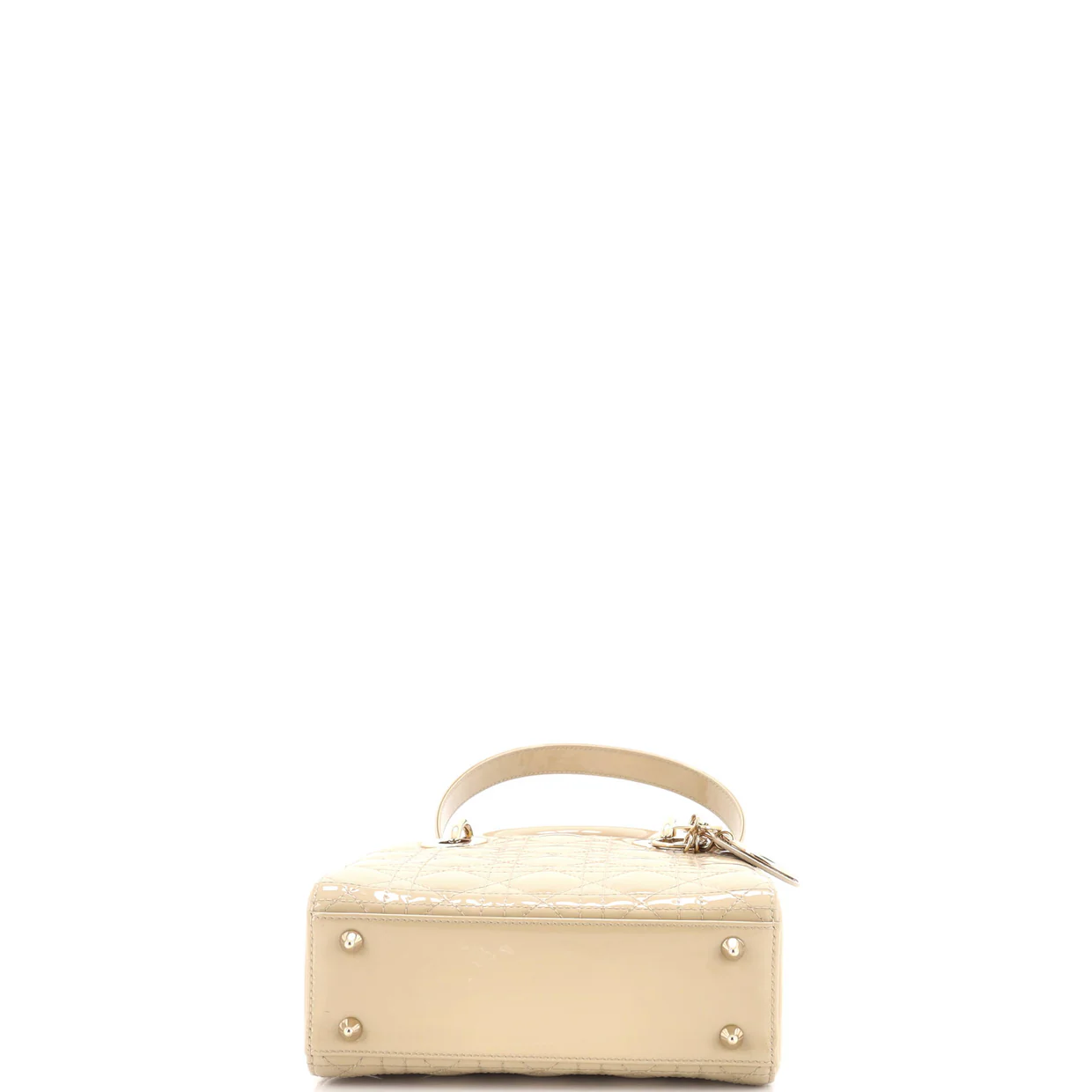 Lady Dior NM Bag Cannage Quilt Patent Medium - Deep Luxury