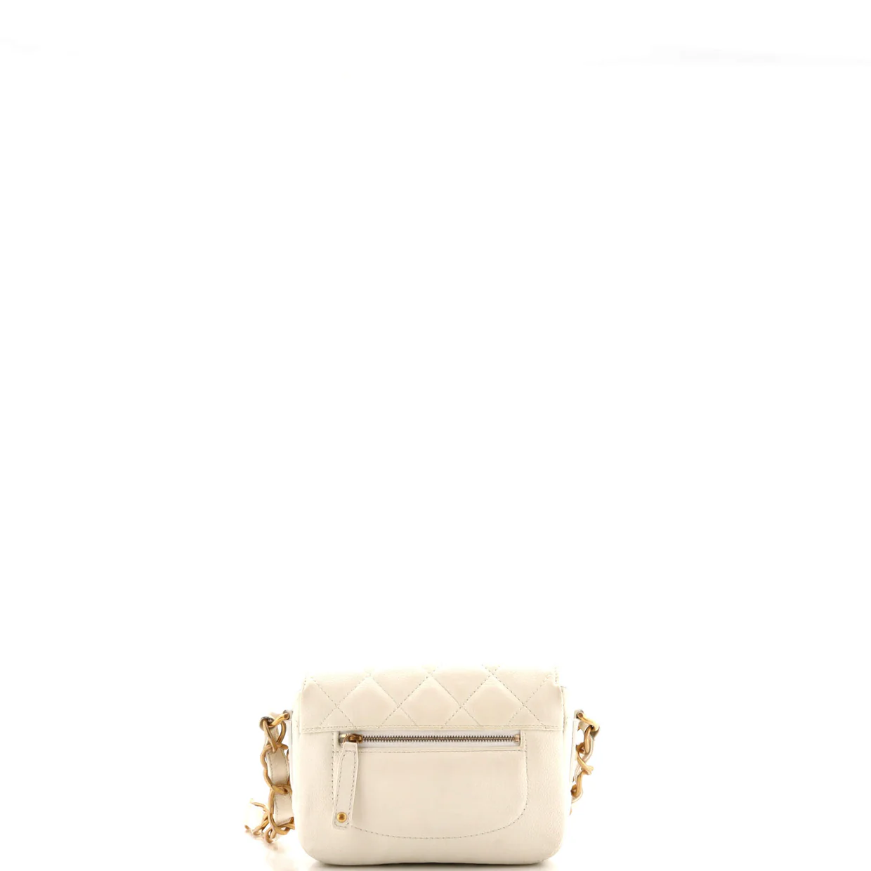 CC Adjustable Strap Flap Messenger Bag Quilted Caviar Mini - Deep Luxury