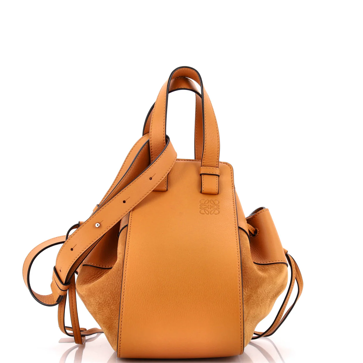 Hammock Bag Leather and Suede Small - Deep Luxury