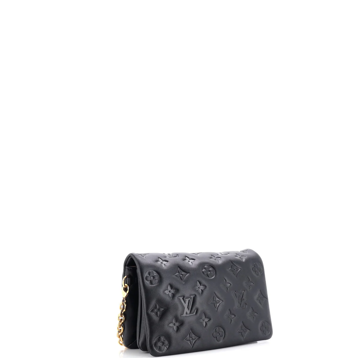 Coussin Pochette Monogram Embossed Lambskin - Deep Luxury