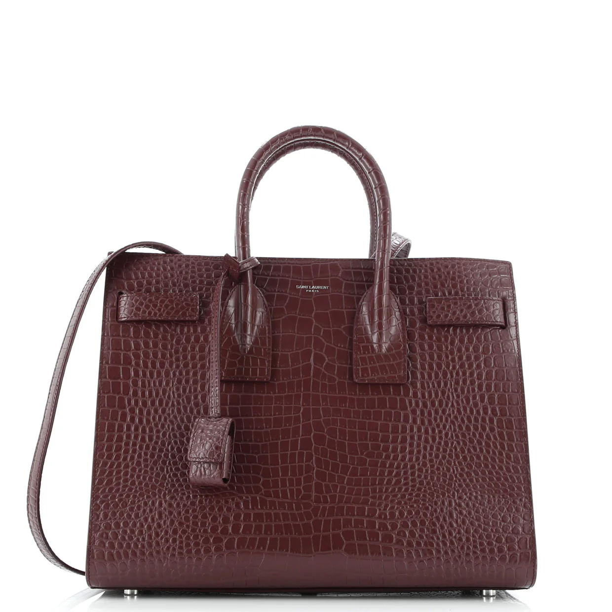Sac de Jour NM Bag Crocodile Embossed Leather Small - Deep Luxury