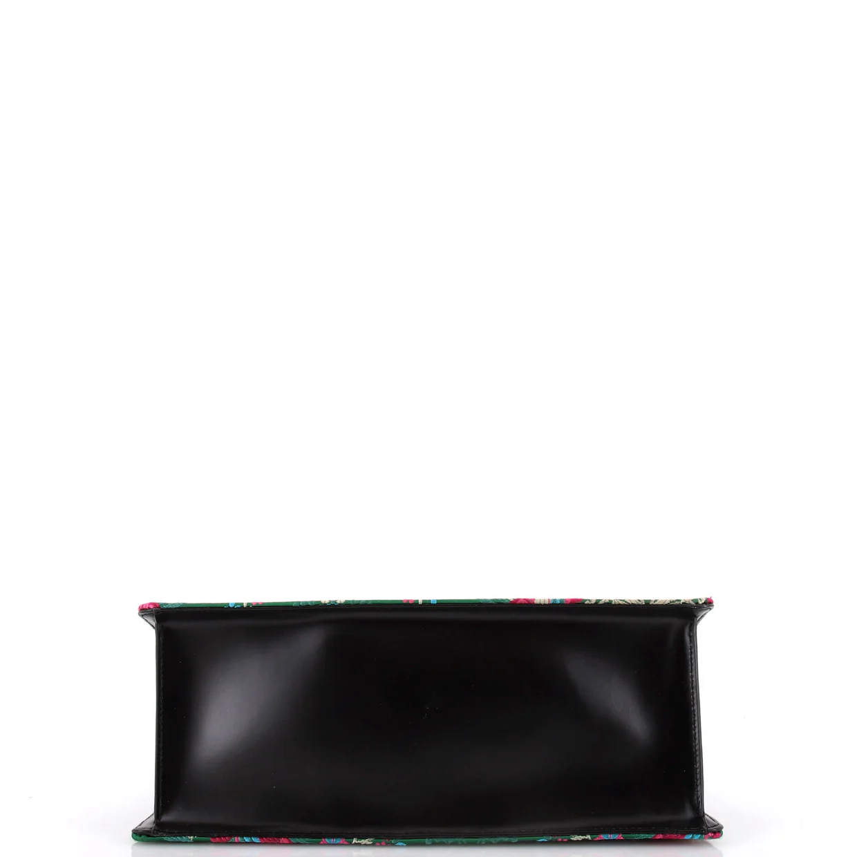 Sylvie Top Handle Bag Floral Jacquard Medium - Deep Luxury