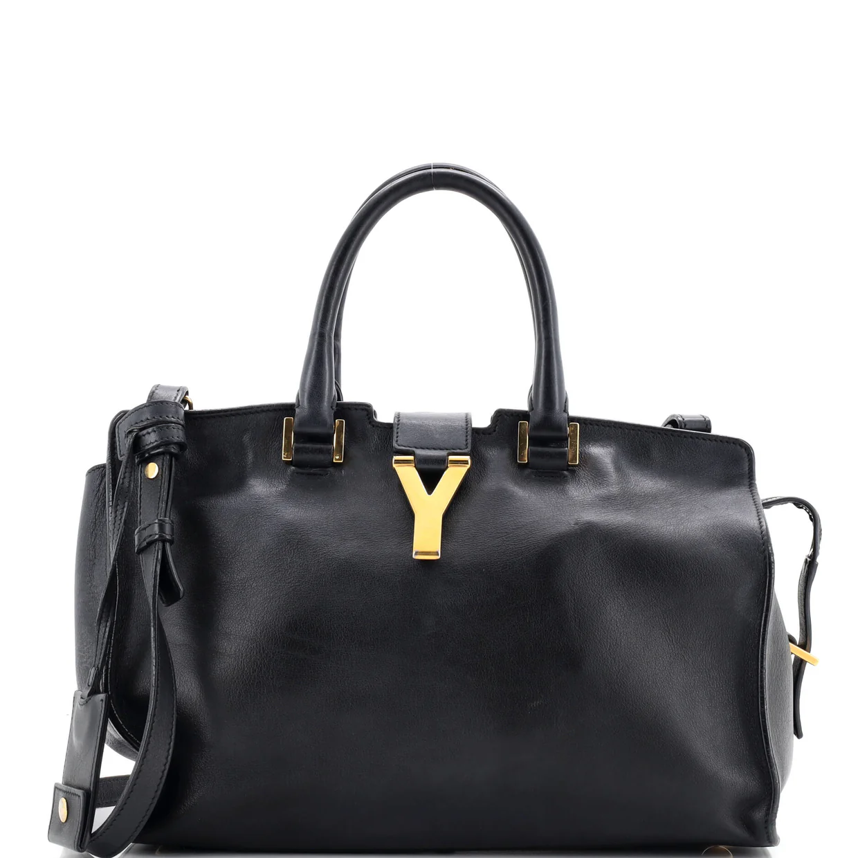 Classic Y Cabas Leather Small - Deep Luxury