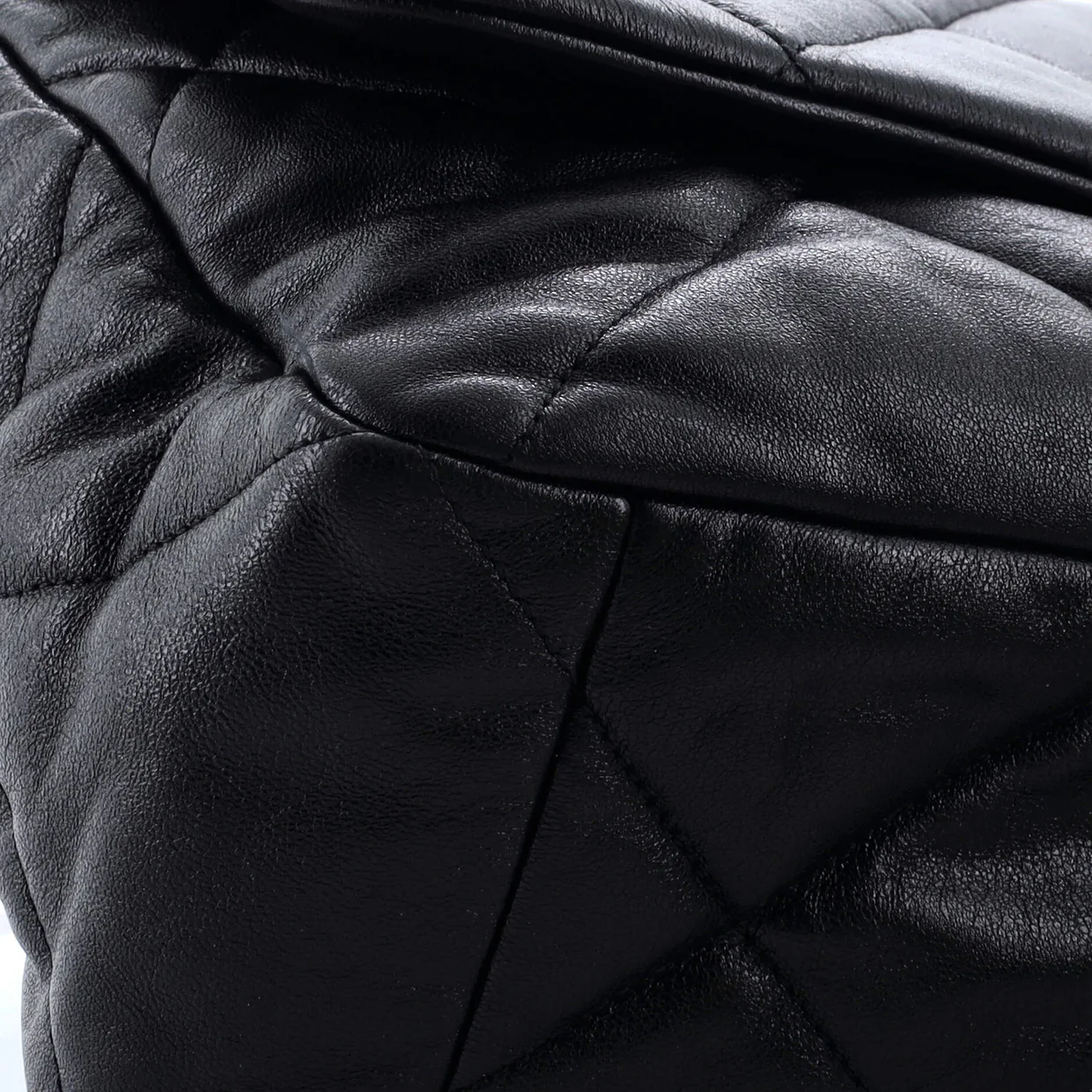 19 Flap Bag Quilted Leather Maxi - Deep Luxury