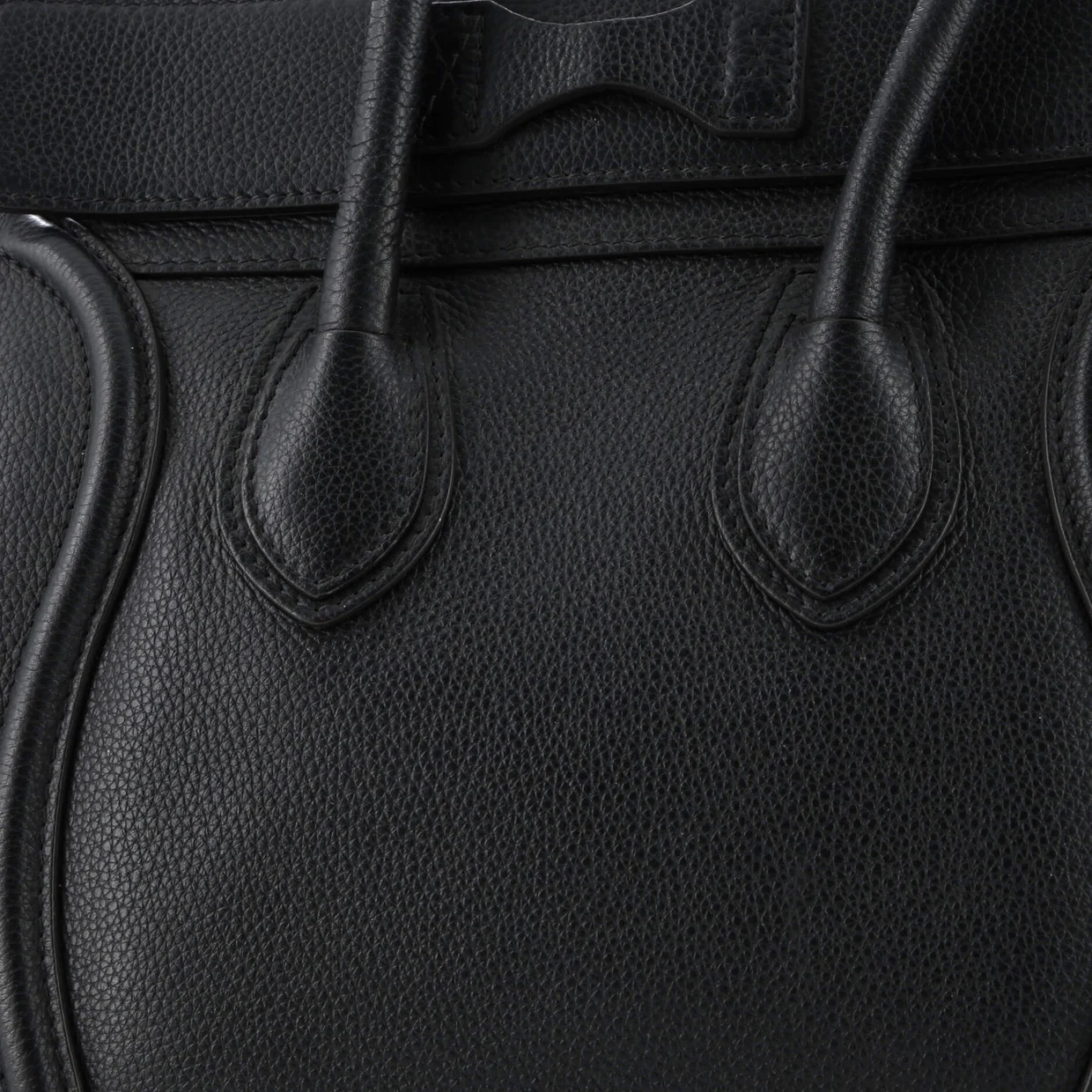 Luggage Bag Grainy Leather Micro - Deep Luxury