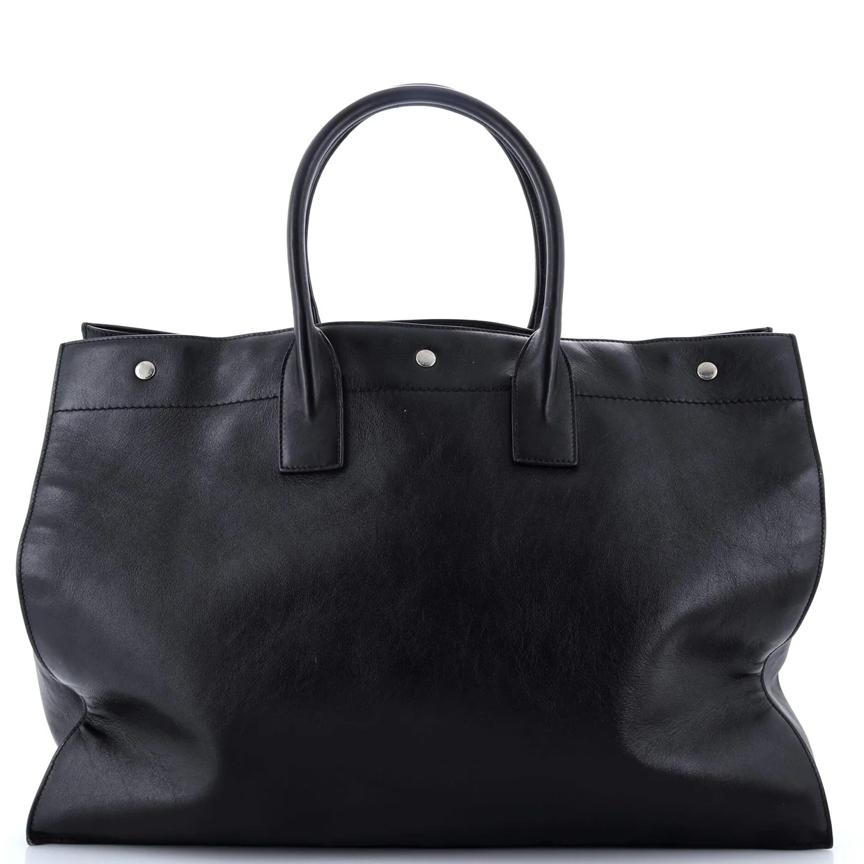 Rive Gauche Shopper Tote Embossed Leather Large - Deep Luxury