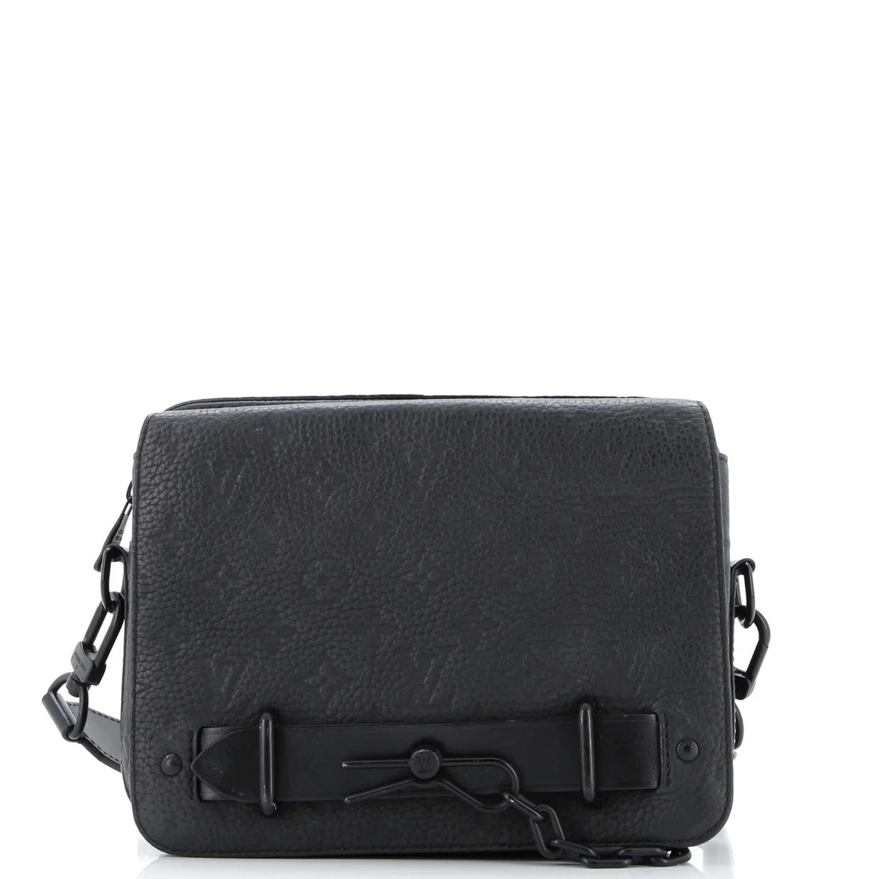 Steamer Messenger Bag Monogram Taurillon Leather - Deep Luxury