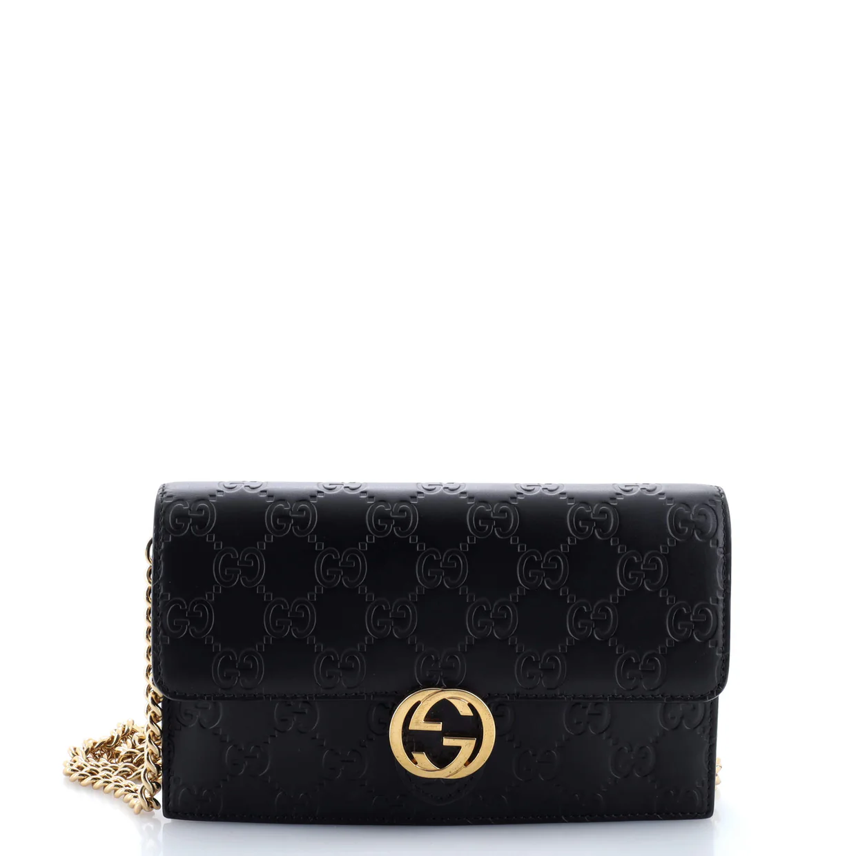Icon Wallet on Chain Guccissima Leather - Deep Luxury