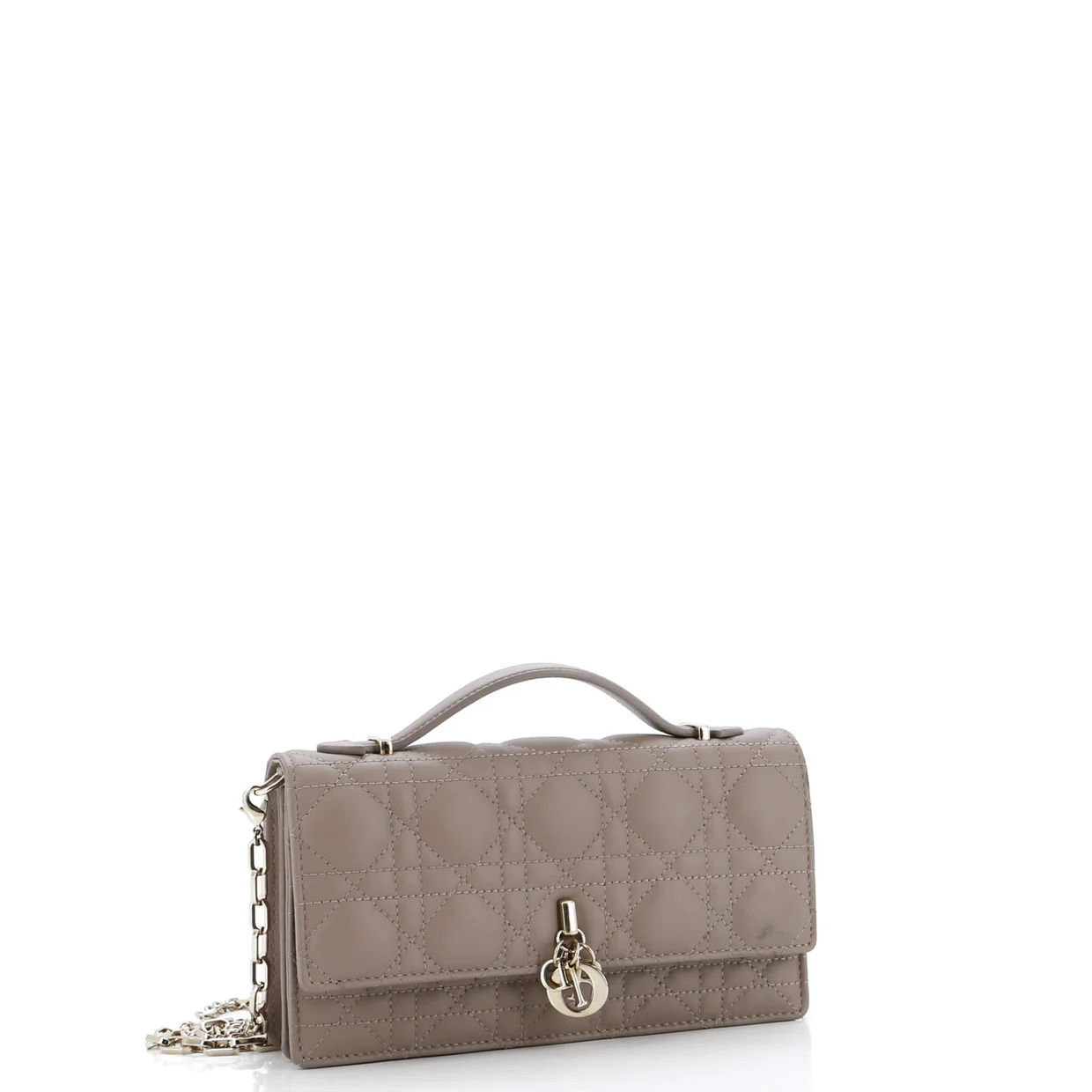 My Dior Top Handle Flap Bag Cannage Quilt Lambskin Small - Deep Luxury