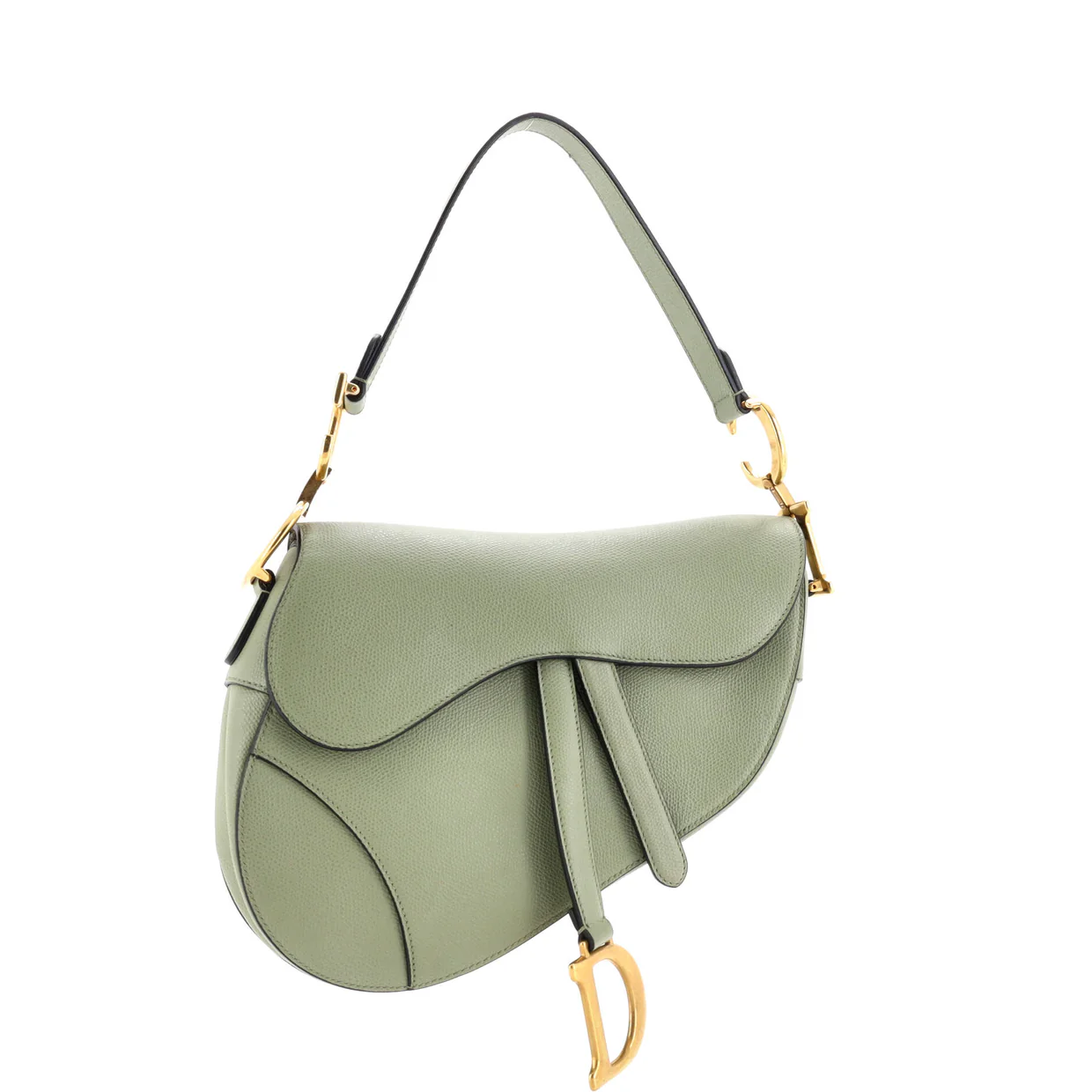 Saddle Handbag Leather Medium - Deep Luxury