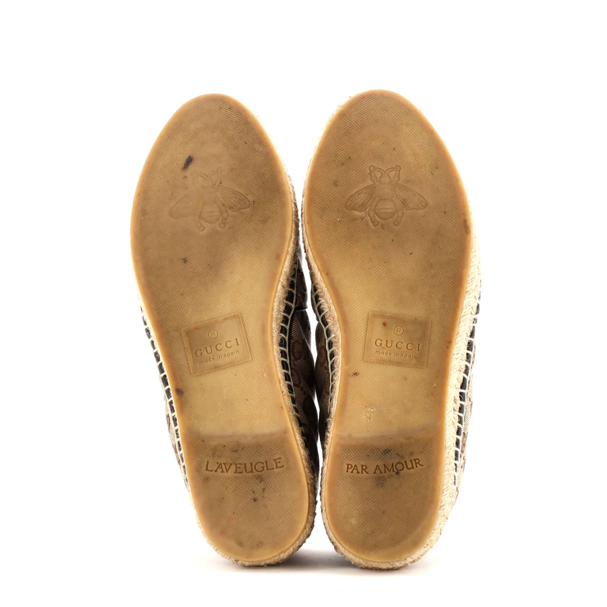 Women's GG Marmont Espadrilles Diagonal Quilted GG Canvas - Deep Luxury