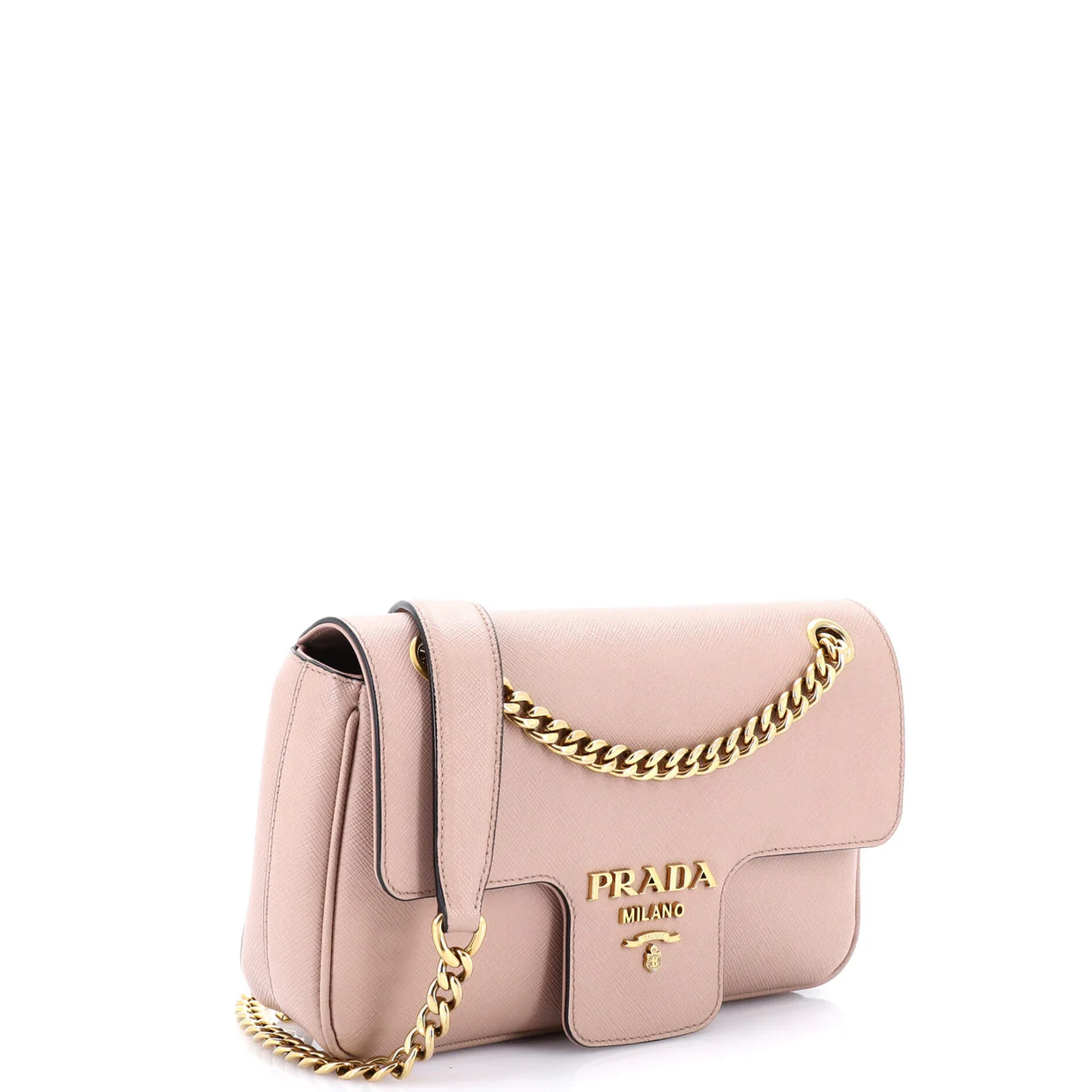 Pattina Flap Shoulder Bag Saffiano Leather Small - Deep Luxury