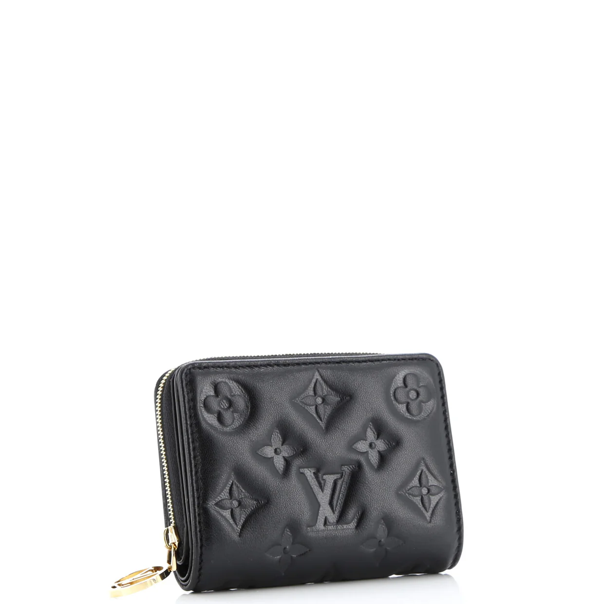 Coussin Lou Wallet Monogram Embossed Lambskin - Deep Luxury