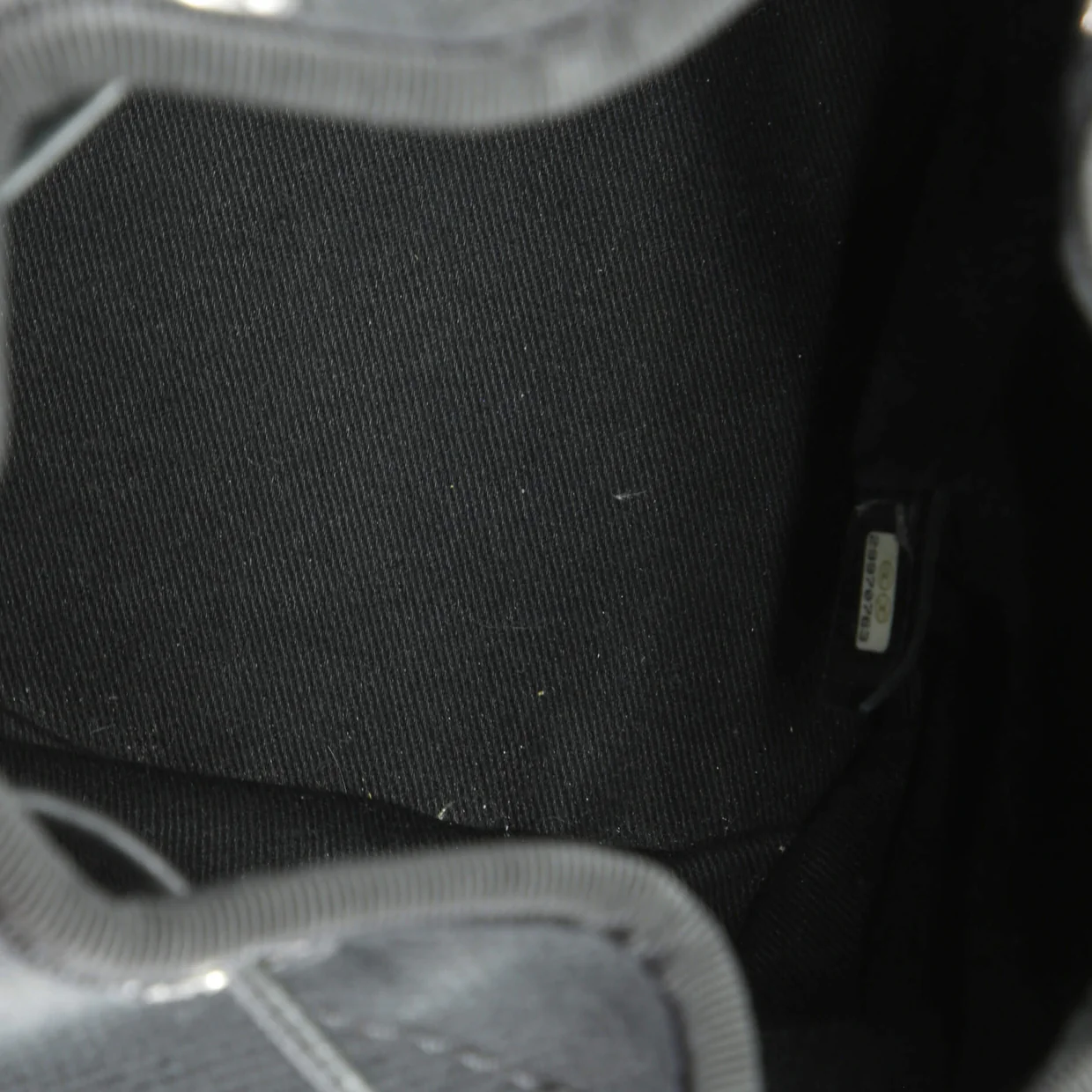 Deauville Drawstring Bucket Bag Pearl Embellished Canvas Medium - Deep Luxury