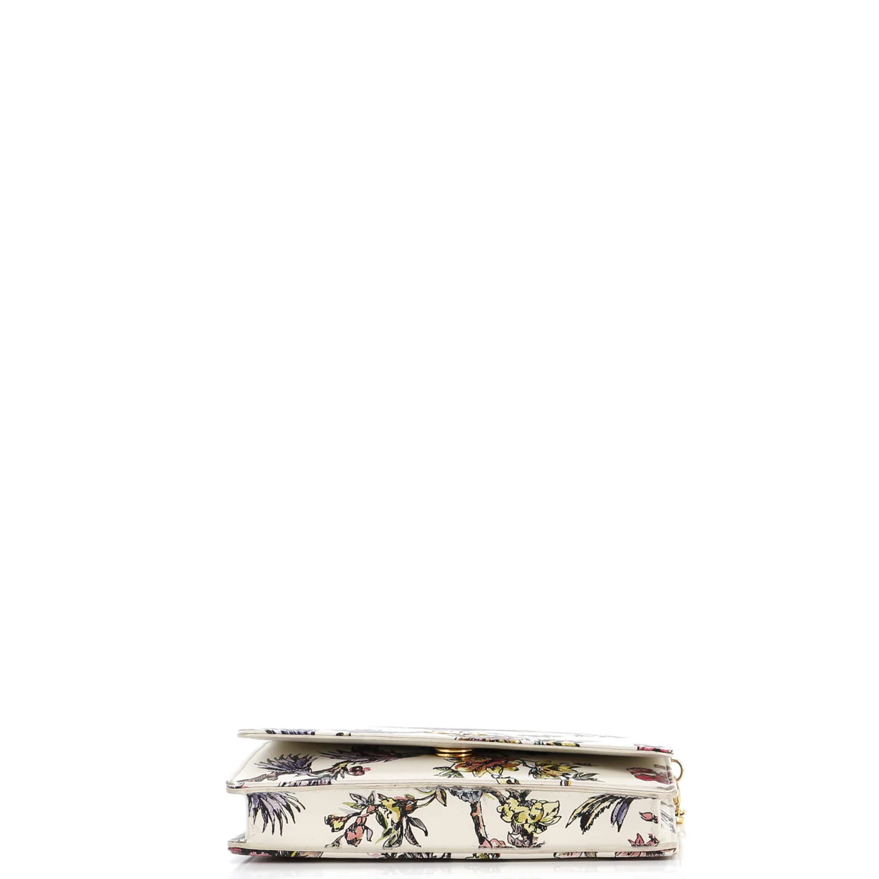 Caro Wallet on Chain Pouch Printed Leather - Deep Luxury