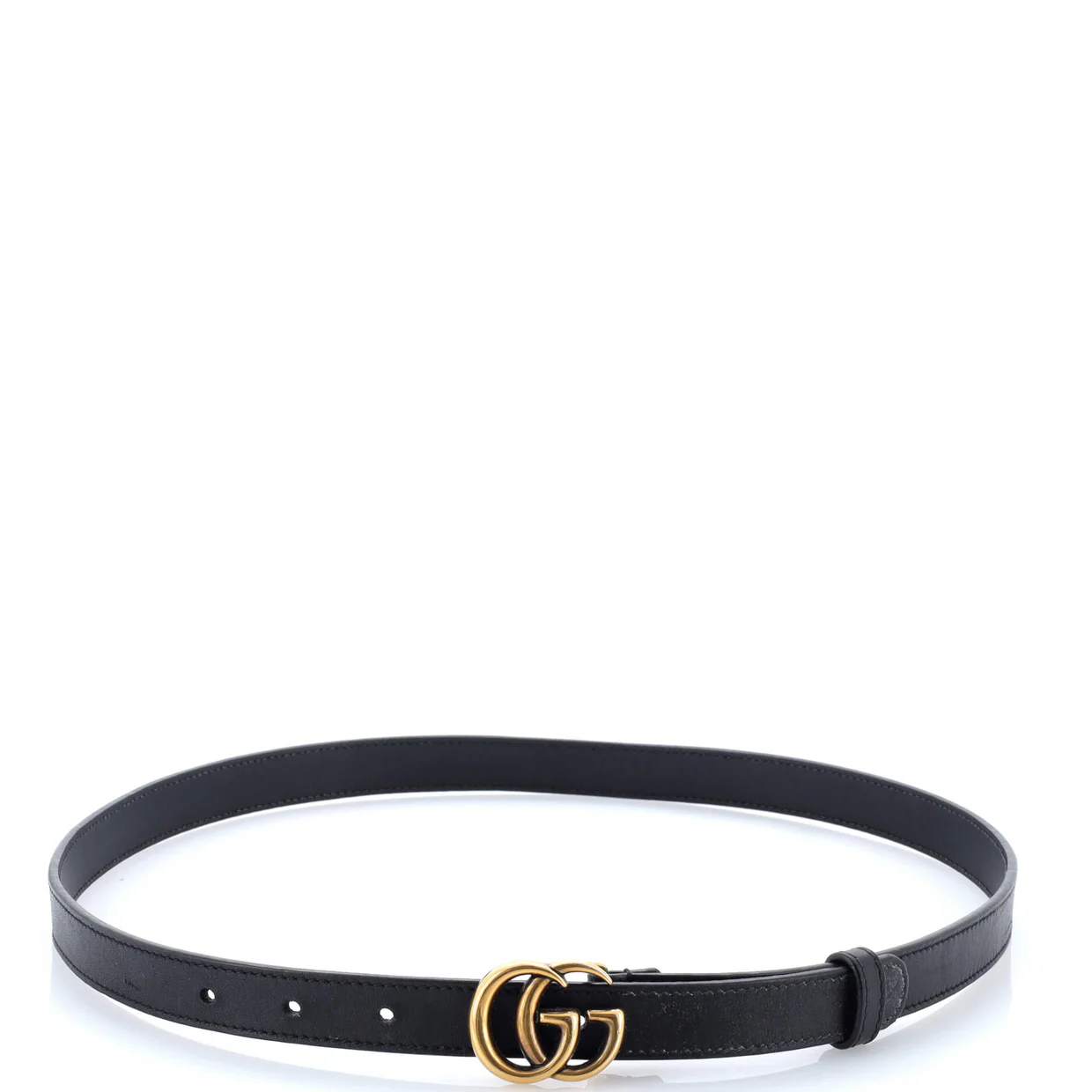 GG Marmont Belt Leather Thin - Deep Luxury