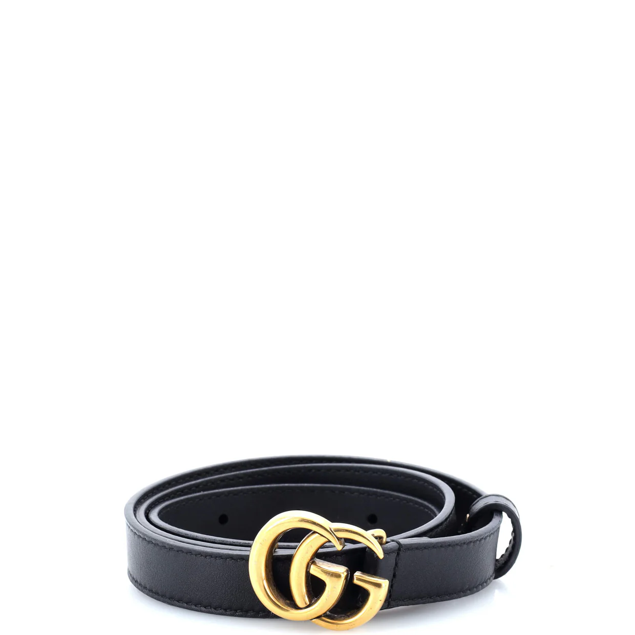 GG Marmont Belt Leather Thin - Deep Luxury
