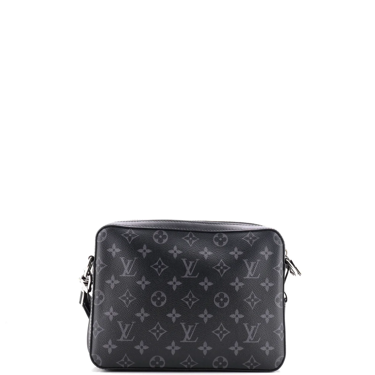 Trio Messenger Bag Reverse Monogram Eclipse Canvas - Deep Luxury