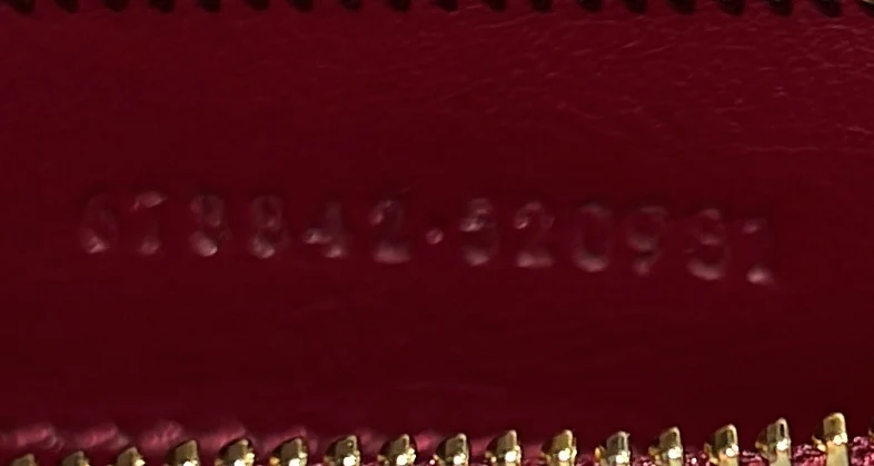 Diana NM Logo Bamboo Handle Tote Embossed Patent Medium - Deep Luxury