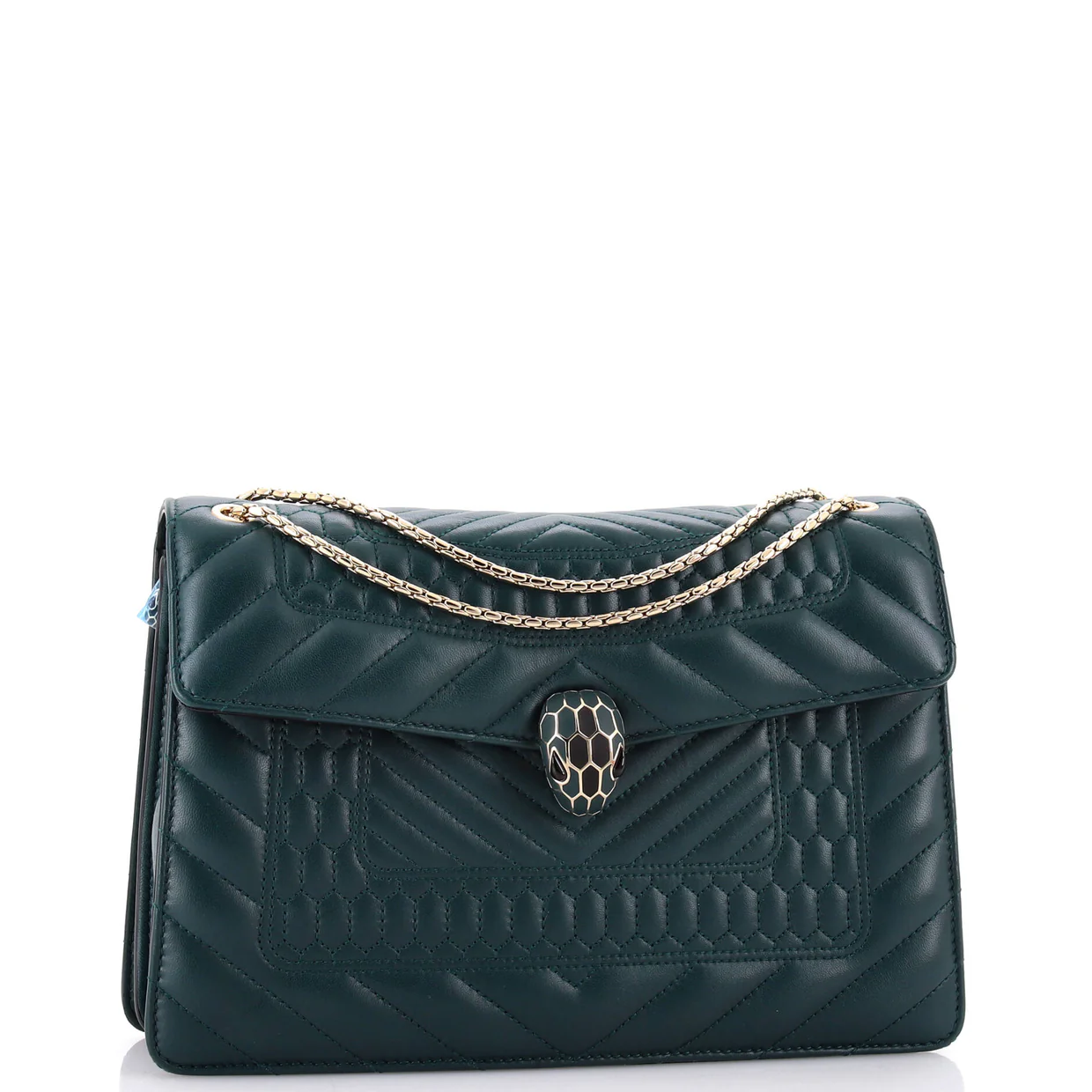 Serpenti Forever Shoulder Bag Quilted Leather Medium - Deep Luxury