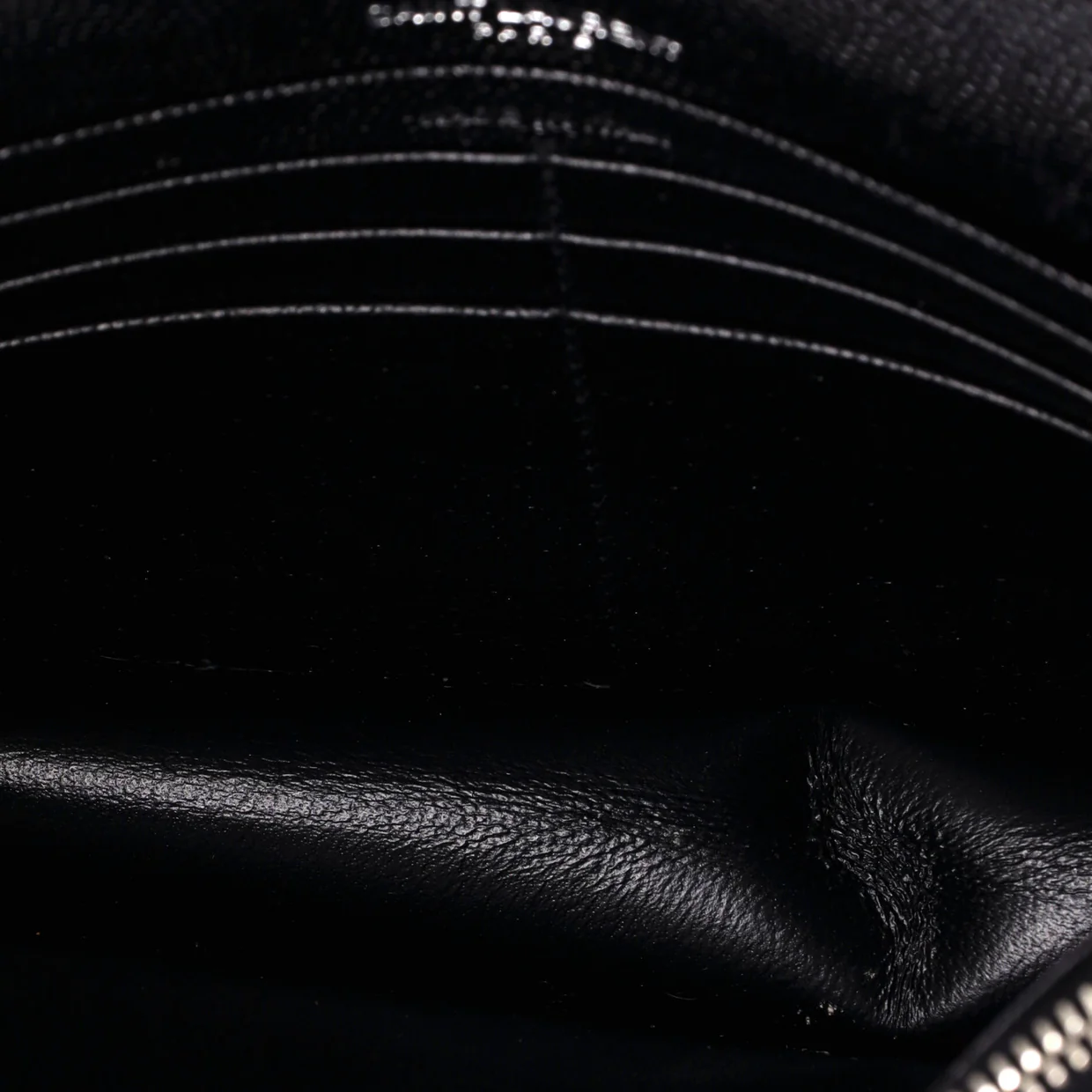 Classic Monogram Wallet on Chain Matelasse Chevron Leather Small - Deep Luxury