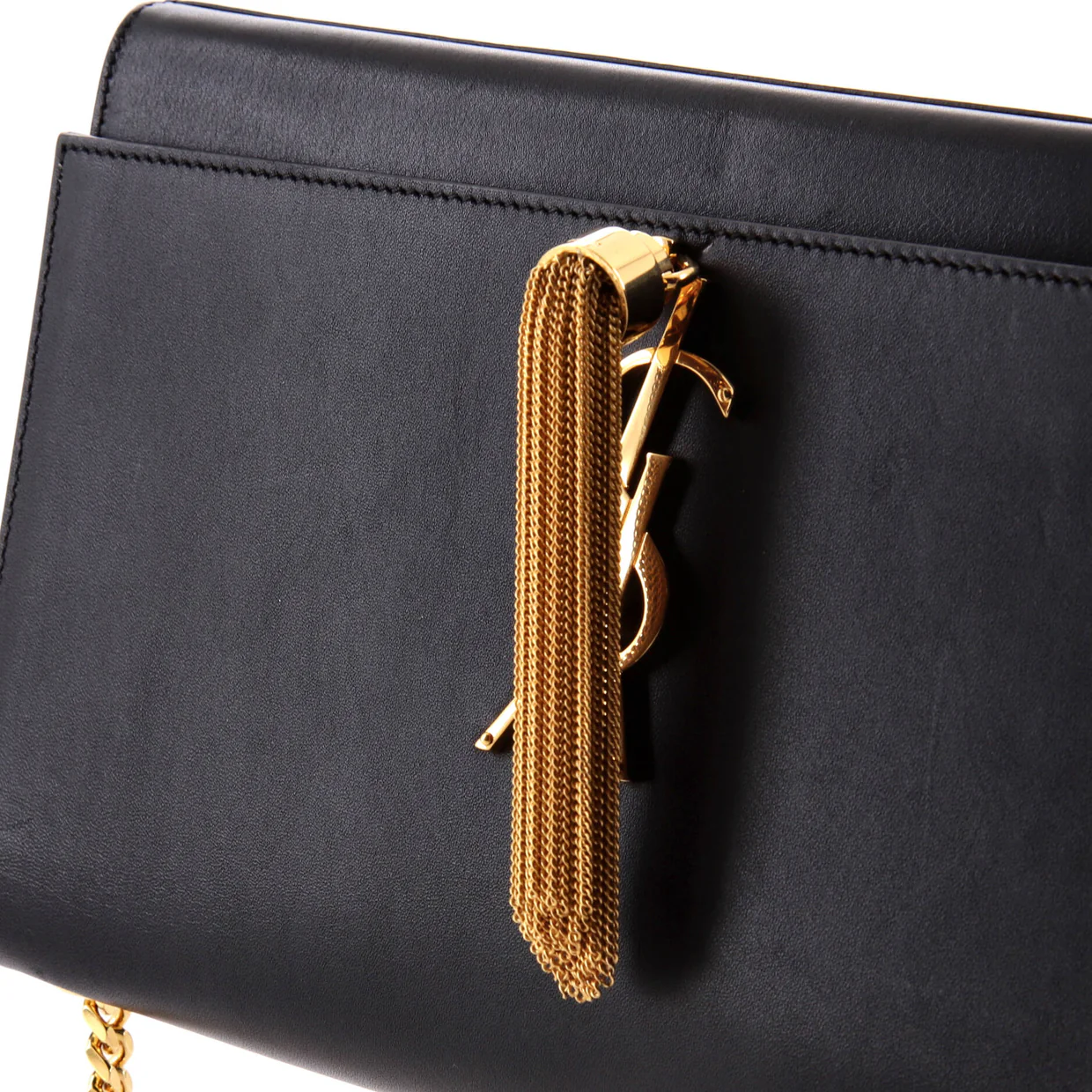 Classic Monogram Tassel Crossbody Bag Leather Medium - Deep Luxury