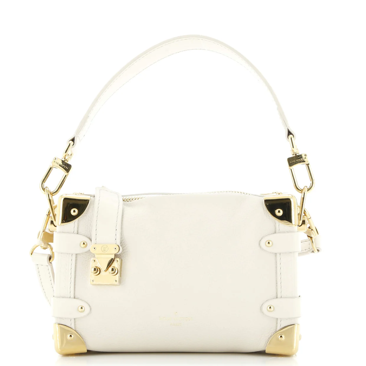 Side Trunk Handbag Taurillon Leather PM - Deep Luxury